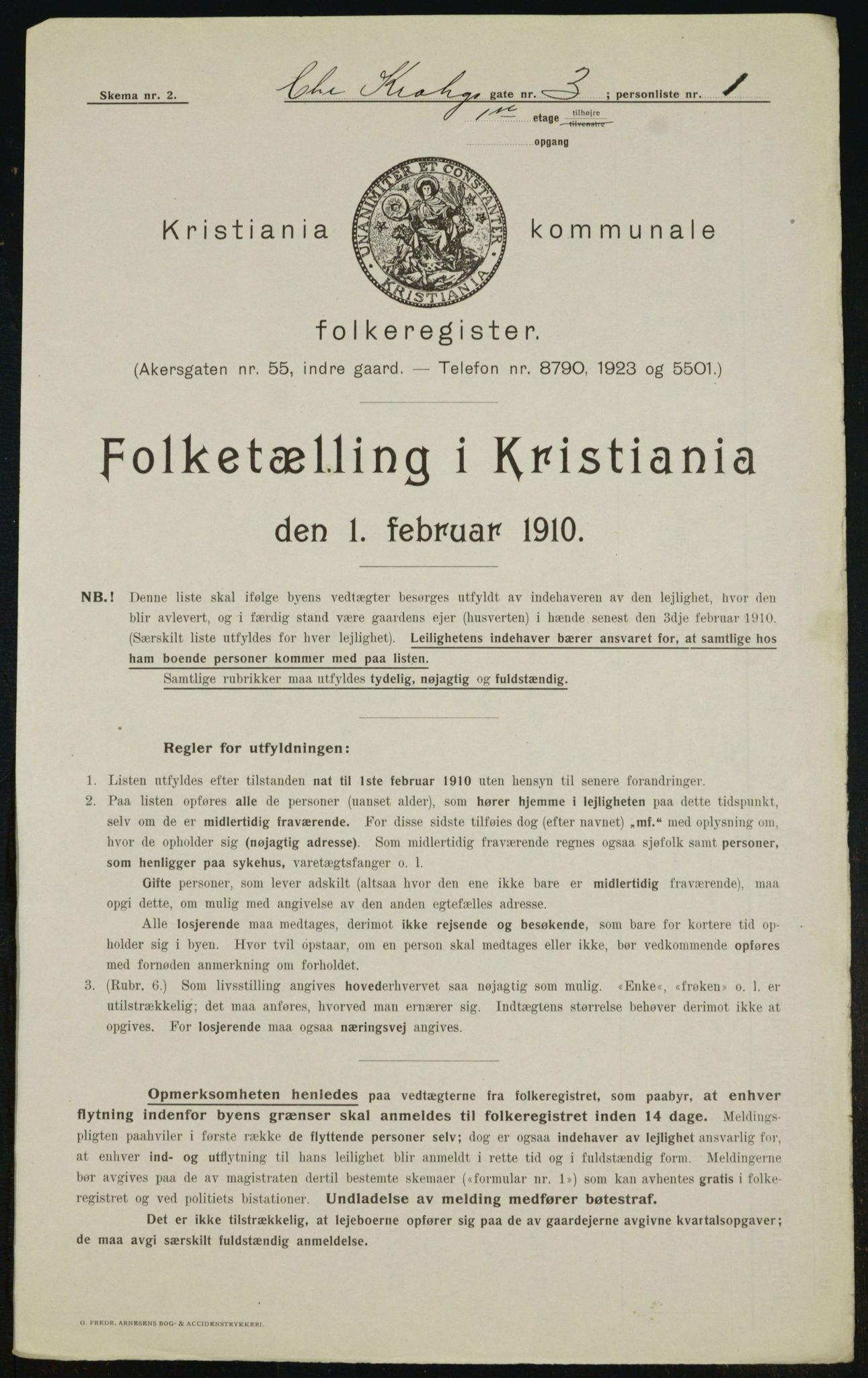 OBA, Municipal Census 1910 for Kristiania, 1910, p. 11238