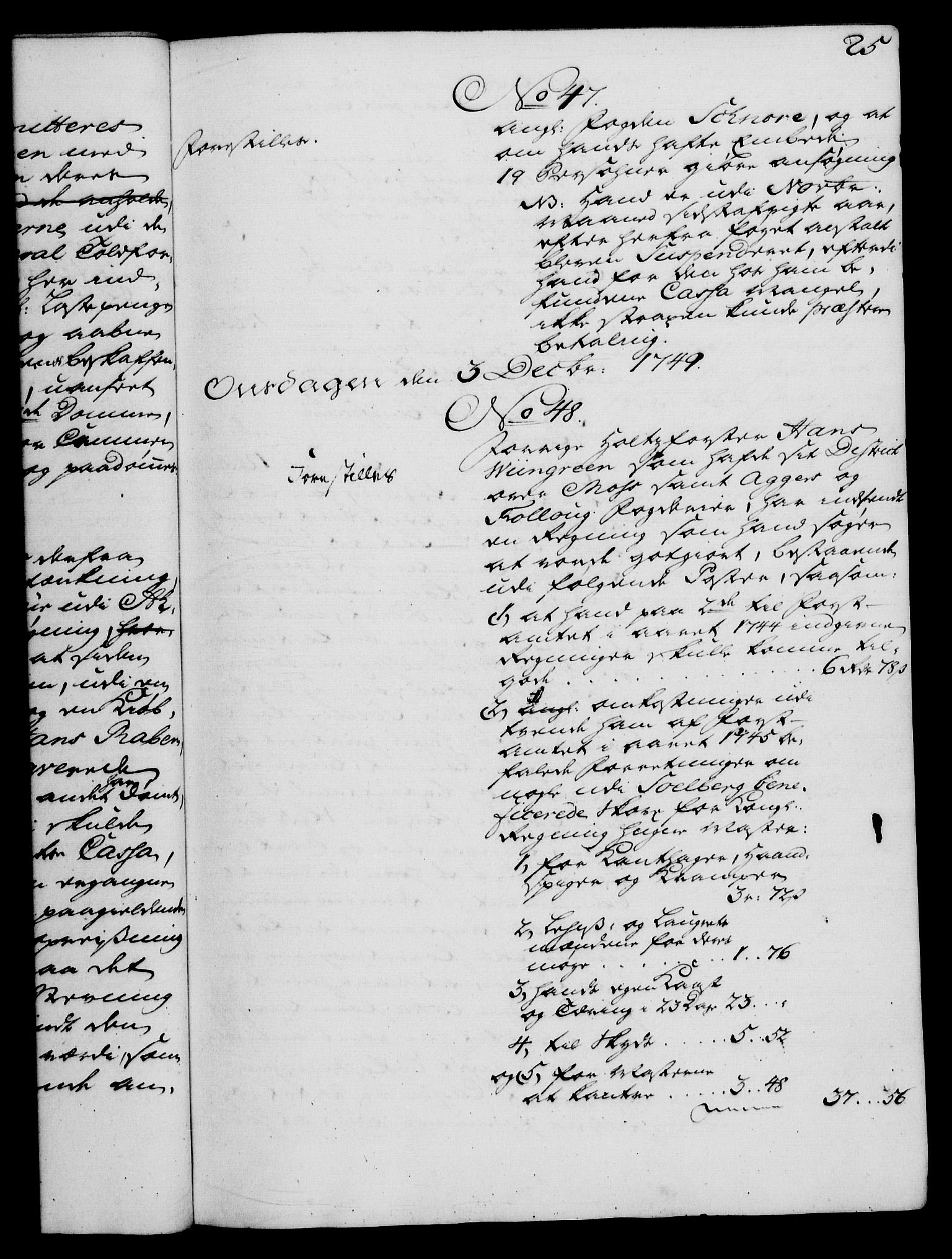 Rentekammeret, Kammerkanselliet, RA/EA-3111/G/Gh/Gha/L0030: Norsk ekstraktmemorialprotokoll (merket RK 53.75), 1749-1751, p. 25
