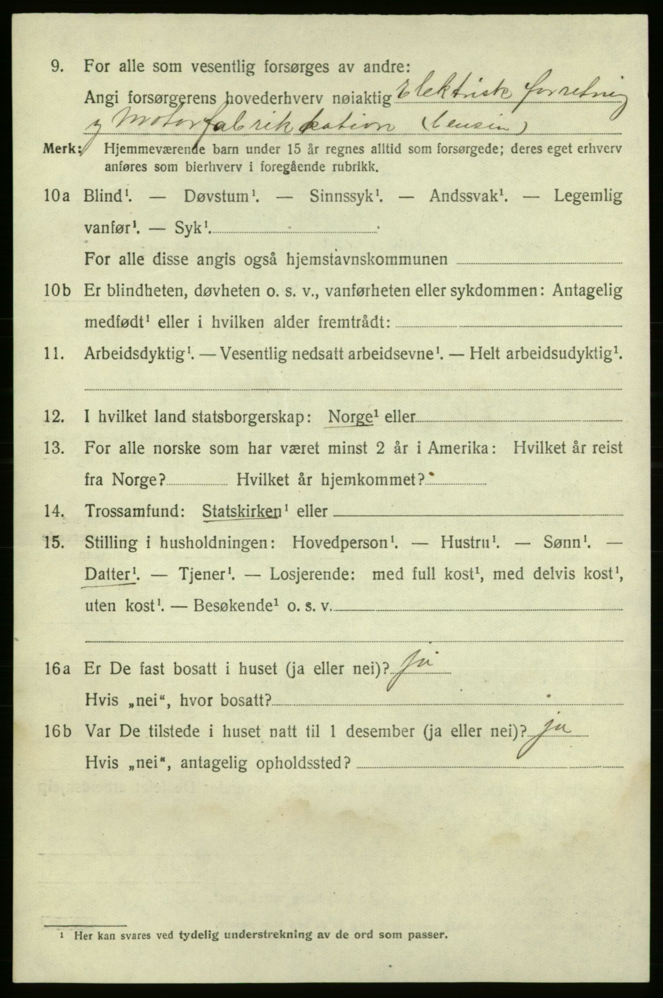 SAO, 1920 census for Fredrikshald, 1920, p. 22394