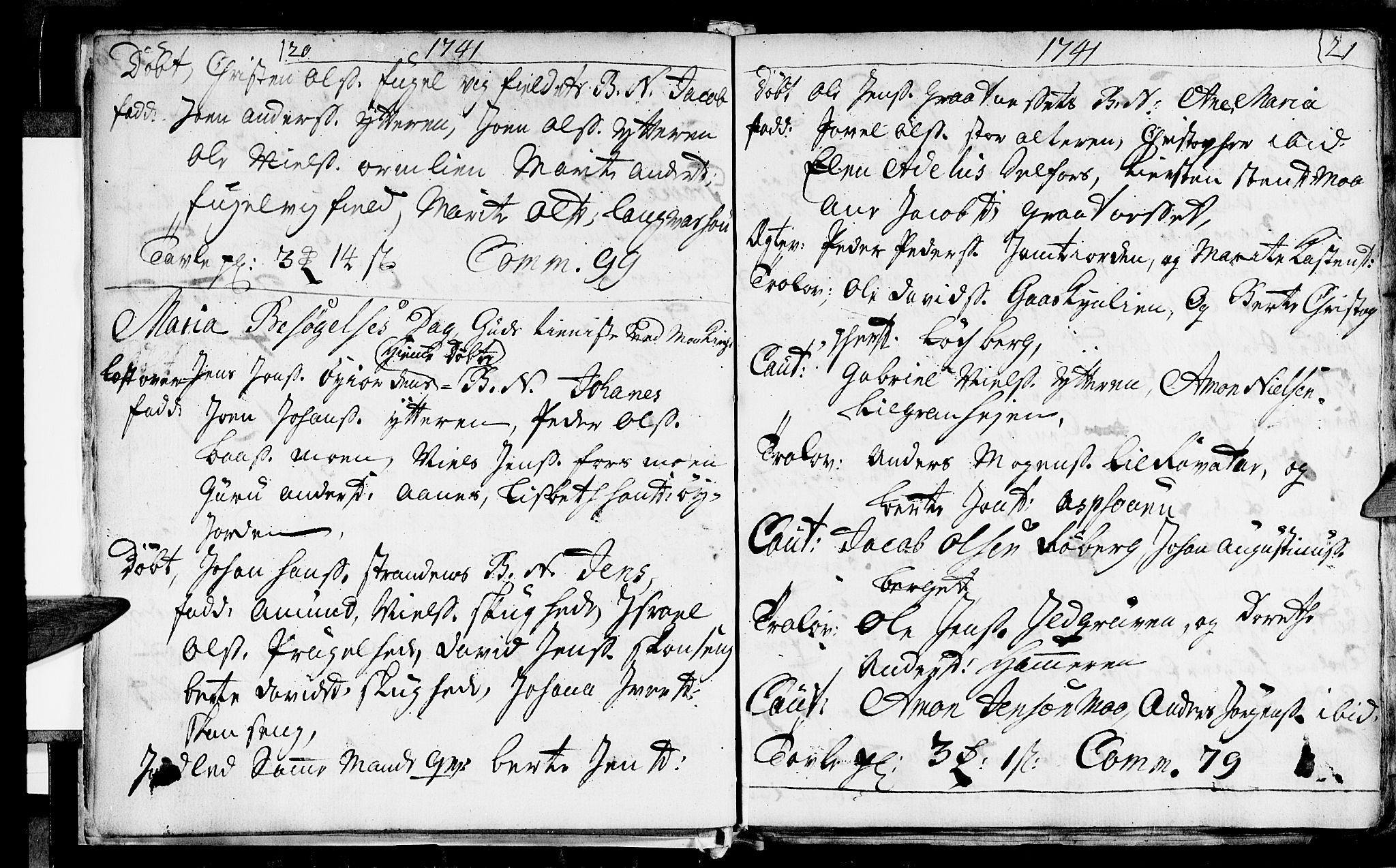 Ministerialprotokoller, klokkerbøker og fødselsregistre - Nordland, SAT/A-1459/827/L0389: Parish register (official) no. 827A01, 1740-1751, p. 20-21