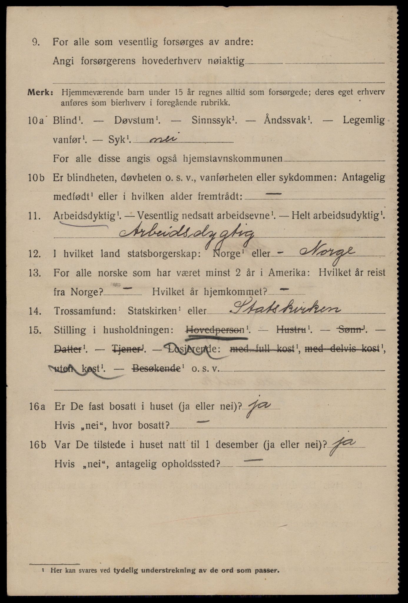 SAST, 1920 census for Stavanger, 1920, p. 102195