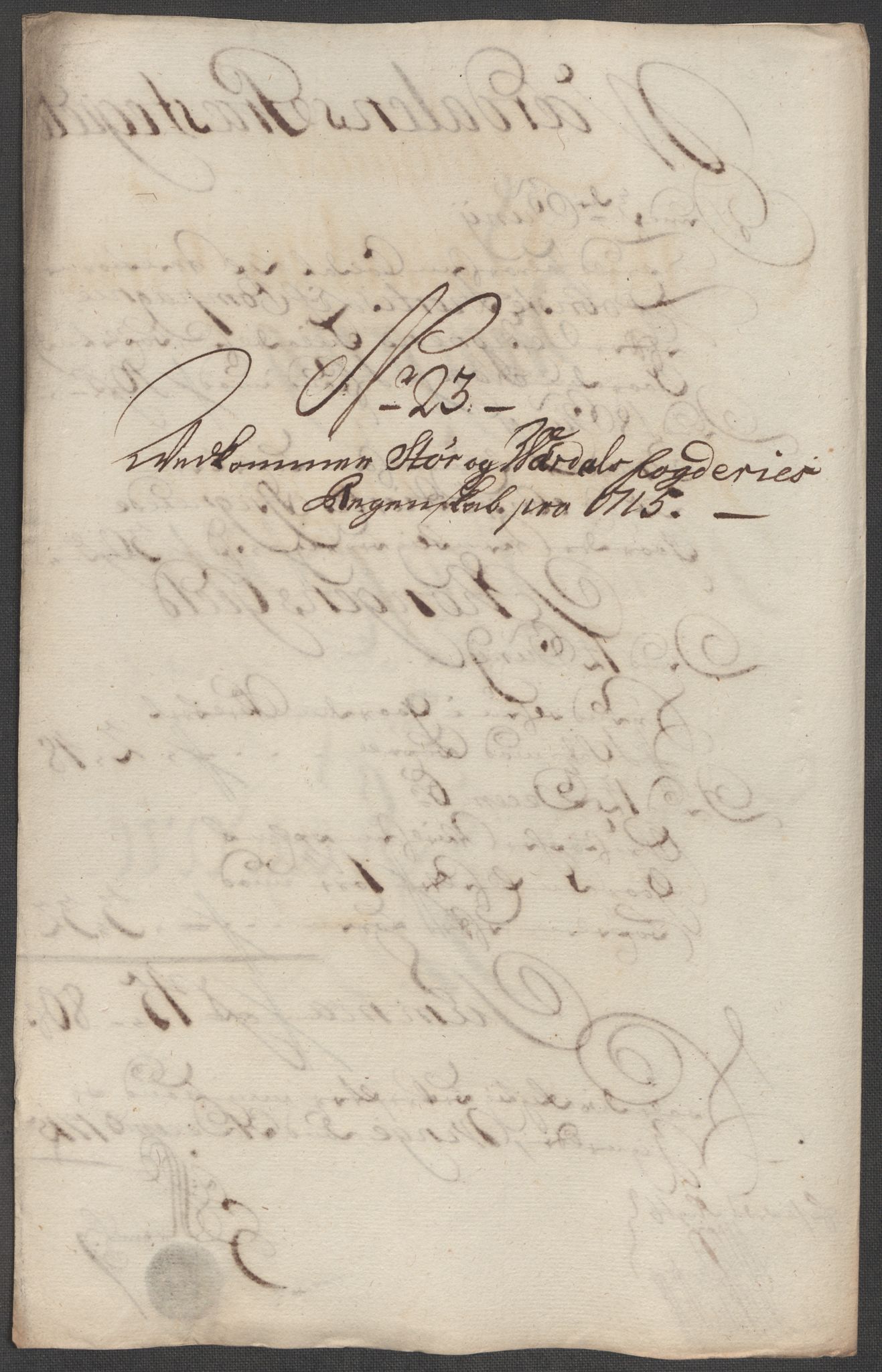 Rentekammeret inntil 1814, Reviderte regnskaper, Fogderegnskap, RA/EA-4092/R62/L4205: Fogderegnskap Stjørdal og Verdal, 1715, p. 228