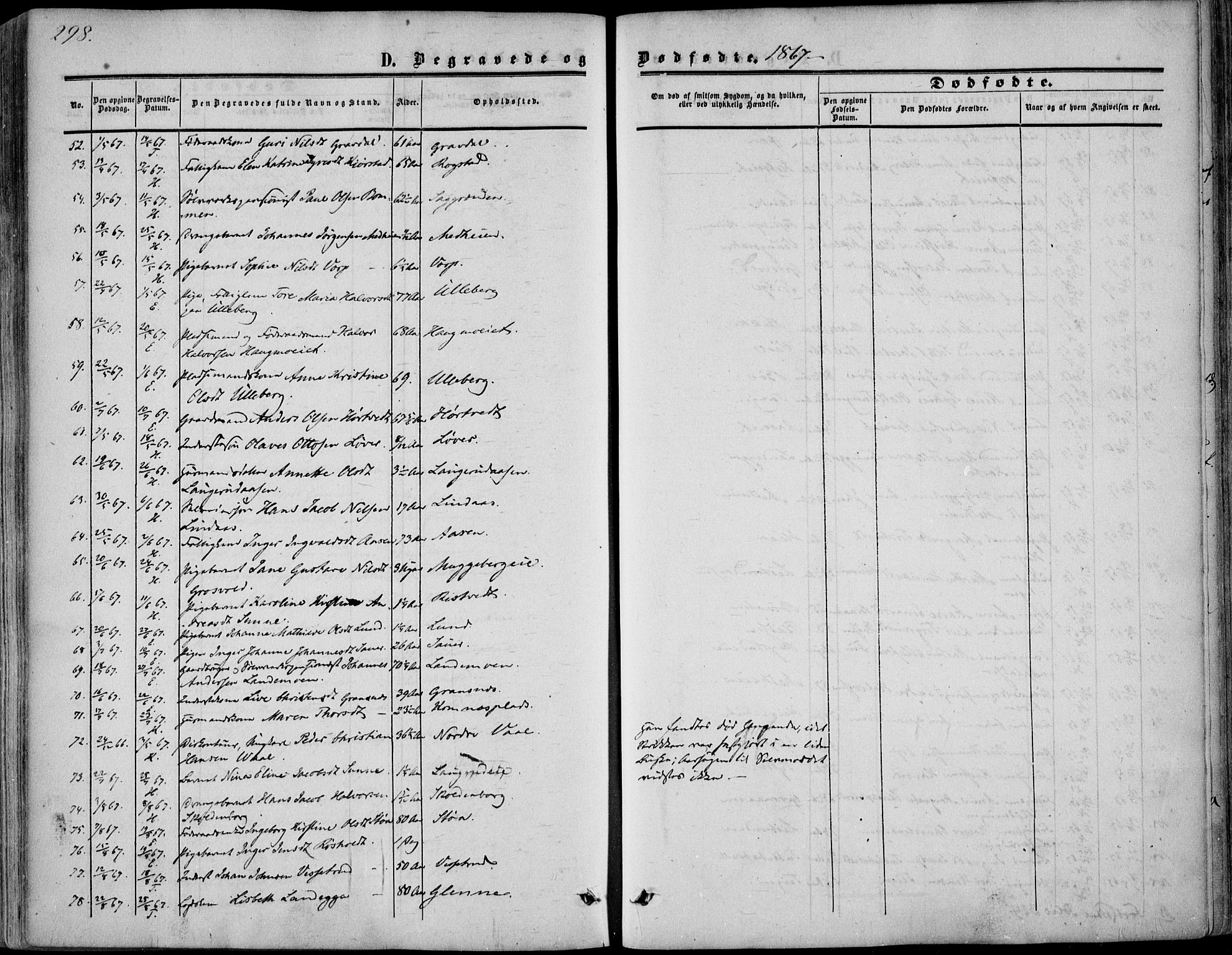 Sandsvær kirkebøker, SAKO/A-244/F/Fa/L0006: Parish register (official) no. I 6, 1857-1868, p. 298