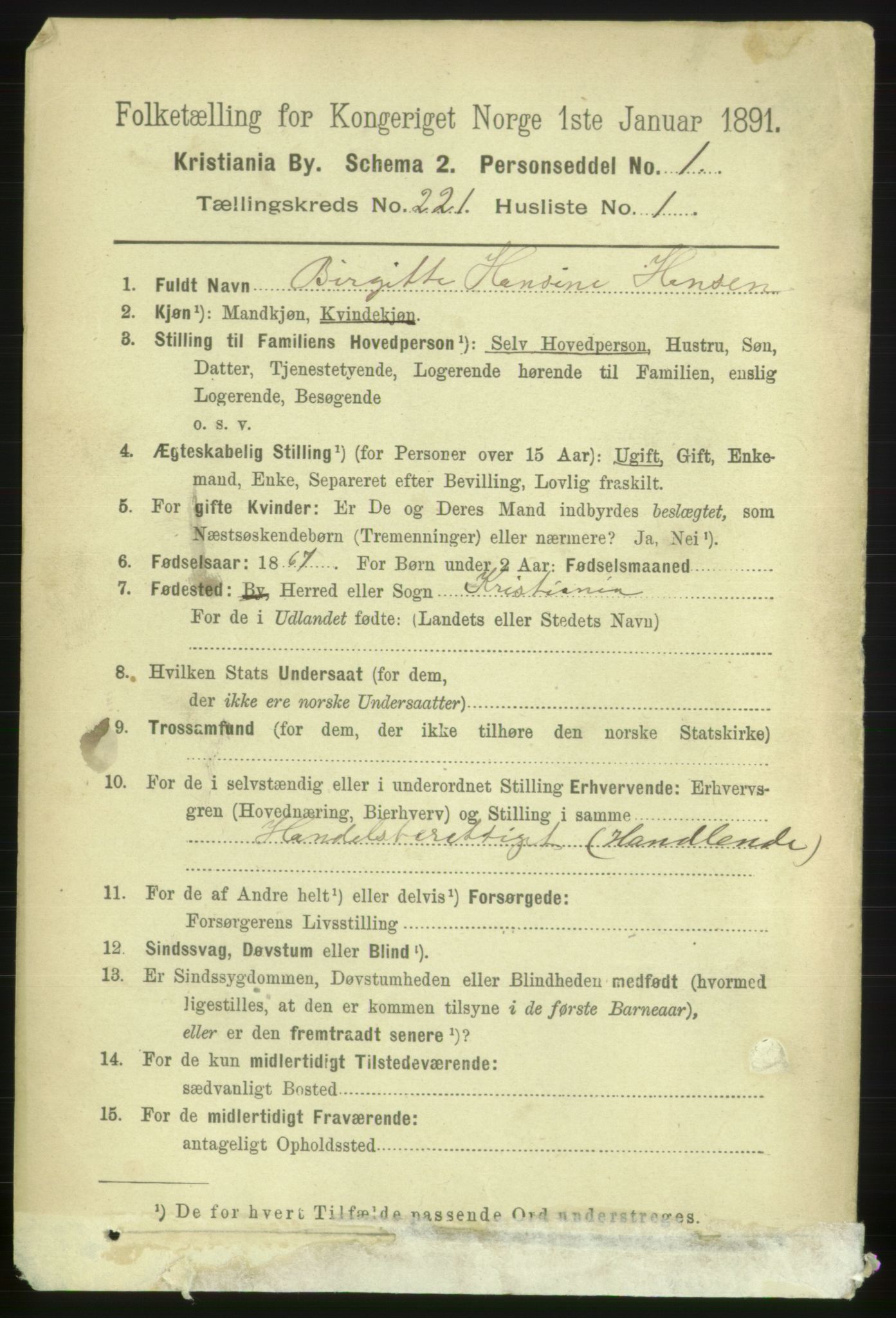 RA, 1891 census for 0301 Kristiania, 1891, p. 131873