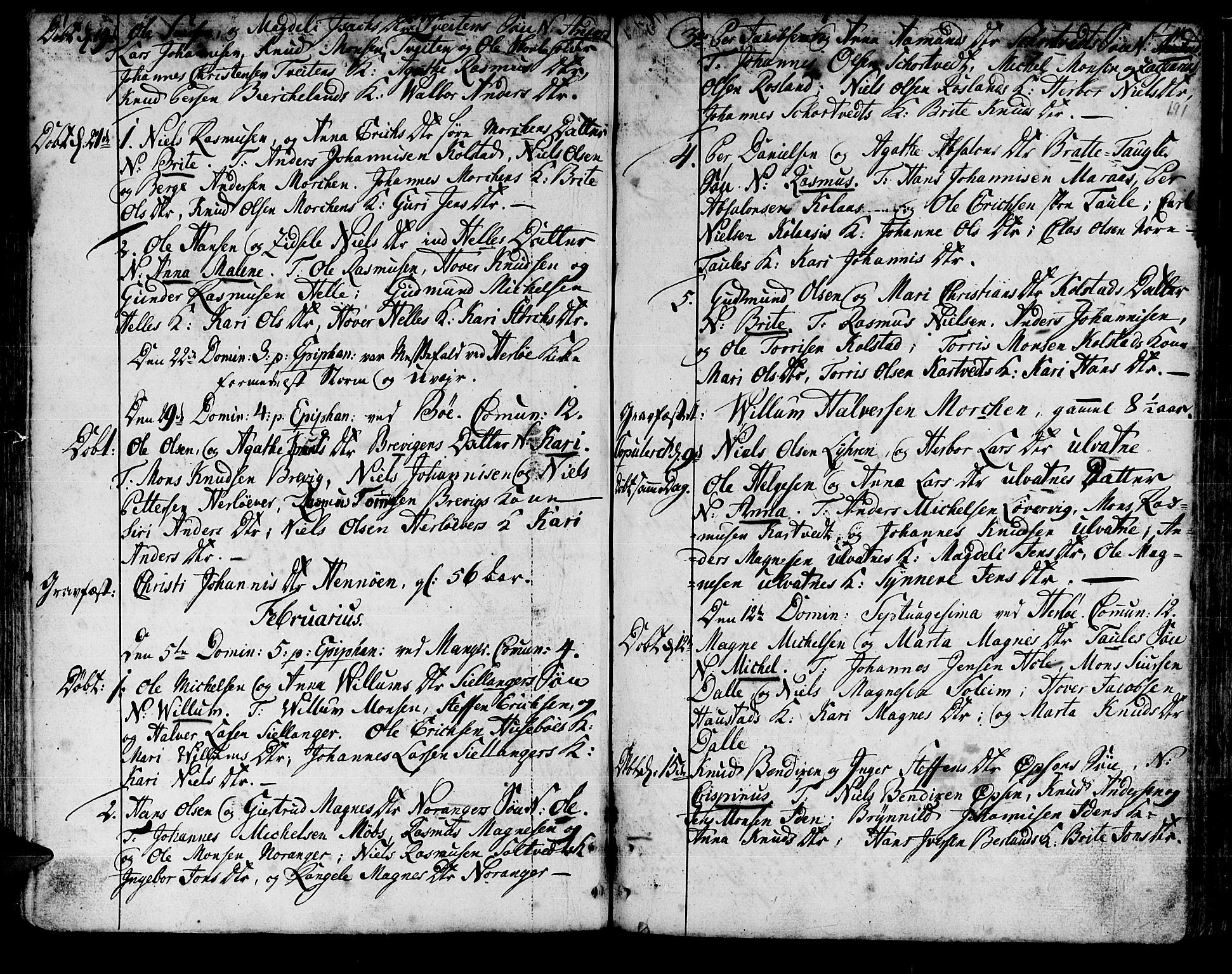 Manger sokneprestembete, AV/SAB-A-76801/H/Haa: Parish register (official) no. A 1, 1759-1791, p. 191