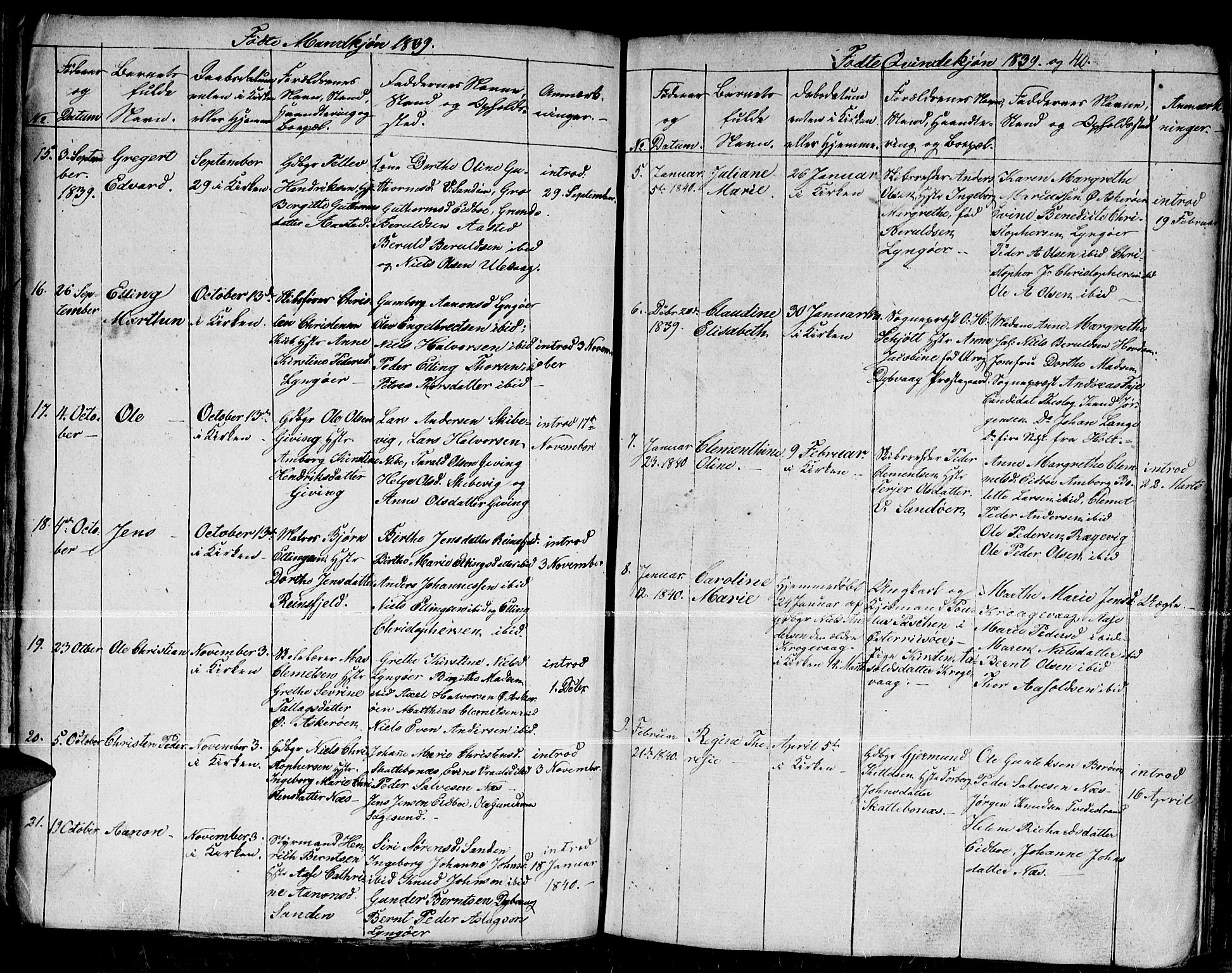 Dypvåg sokneprestkontor, AV/SAK-1111-0007/F/Fb/Fba/L0009: Parish register (copy) no. B 9, 1816-1842, p. 33