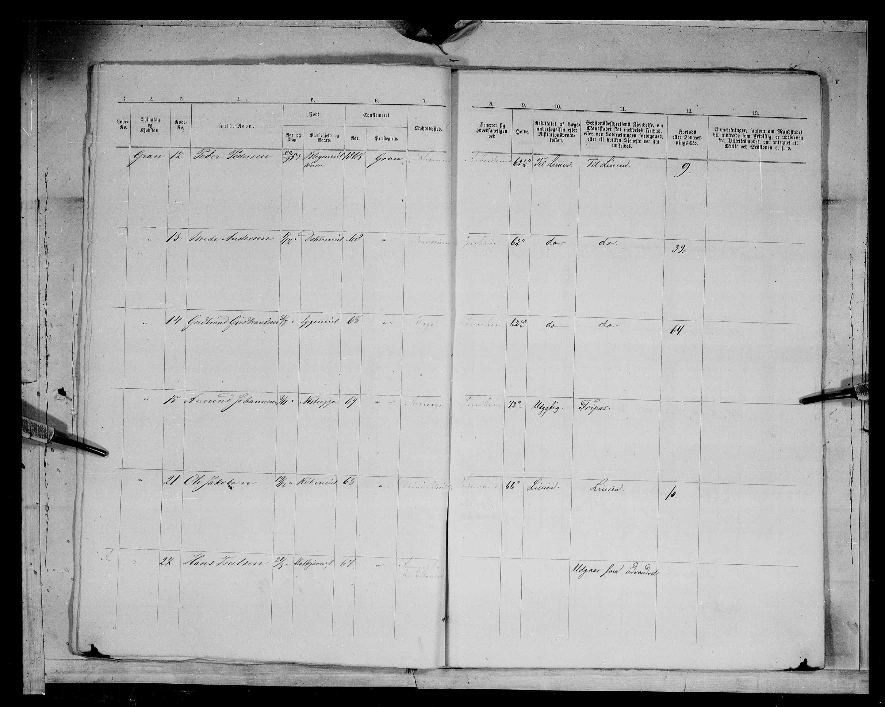 Fylkesmannen i Oppland, AV/SAH-FYO-002/1/K/Kg/L1166: Gran og Jevnaker, 1860-1879, p. 8798