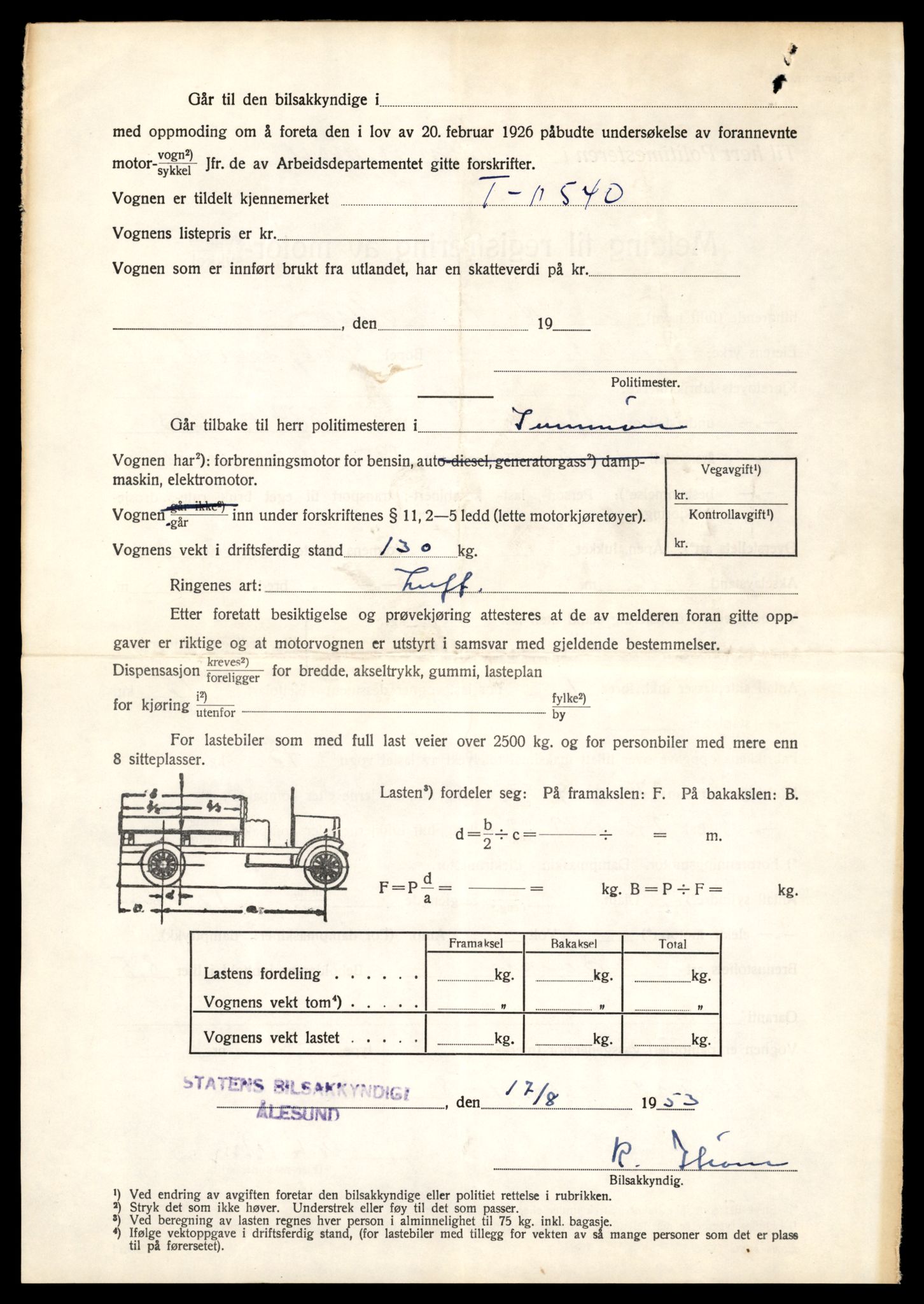 Møre og Romsdal vegkontor - Ålesund trafikkstasjon, AV/SAT-A-4099/F/Fe/L0029: Registreringskort for kjøretøy T 11430 - T 11619, 1927-1998, p. 1945