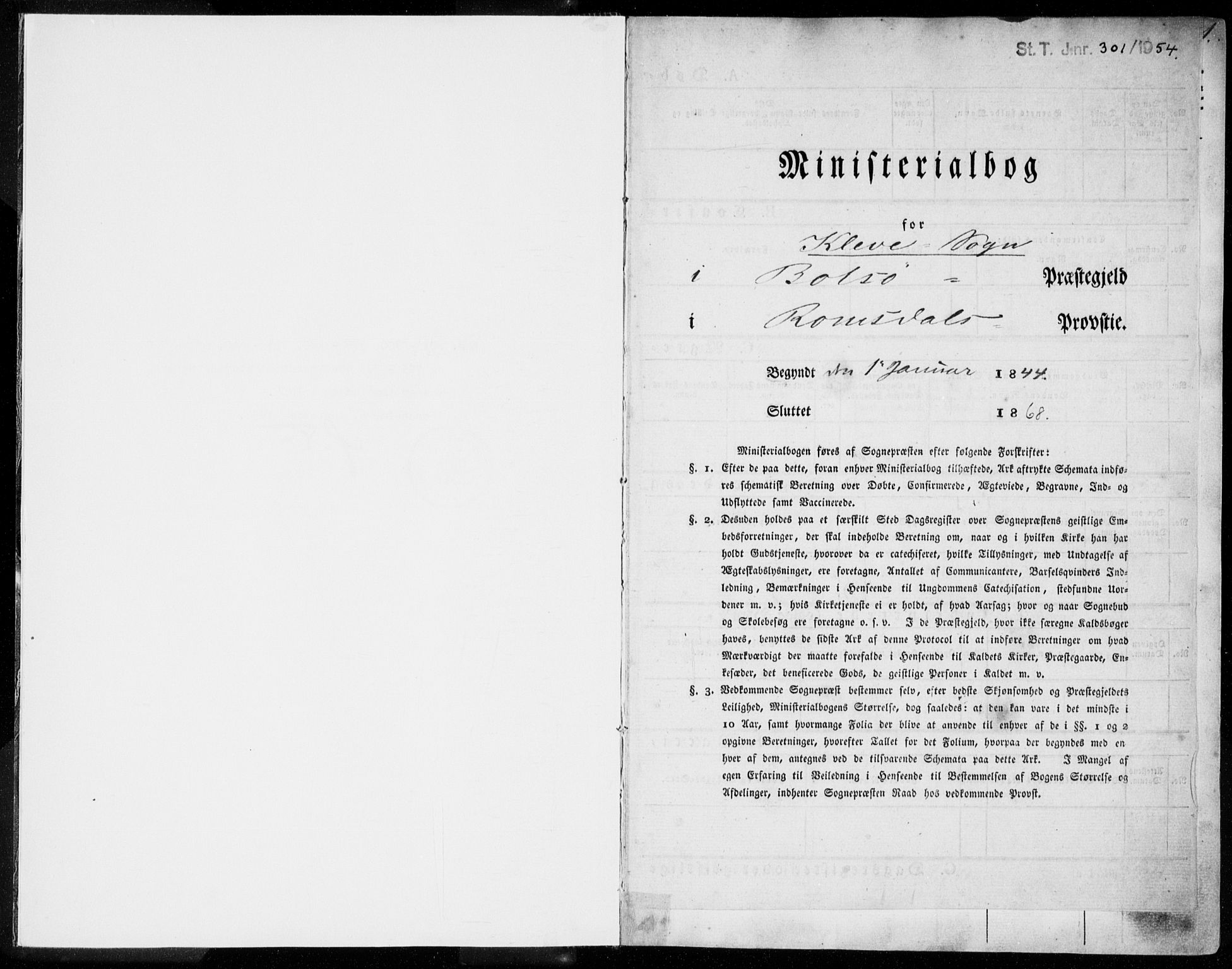 Ministerialprotokoller, klokkerbøker og fødselsregistre - Møre og Romsdal, SAT/A-1454/557/L0680: Parish register (official) no. 557A02, 1843-1869