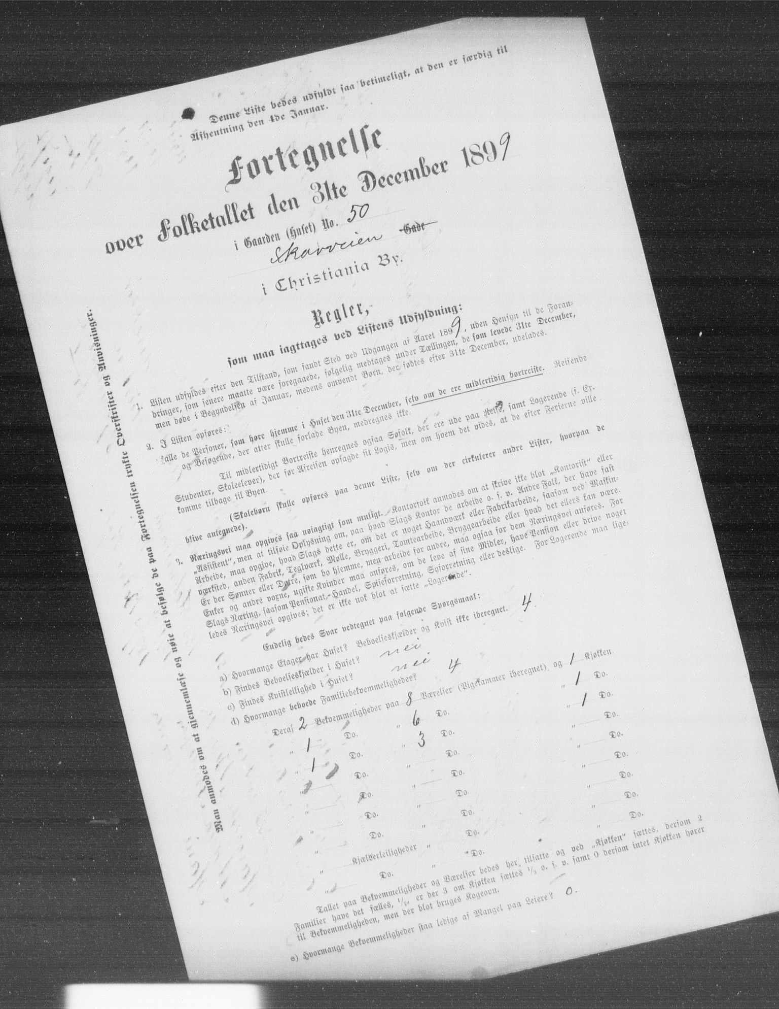 OBA, Municipal Census 1899 for Kristiania, 1899, p. 12564