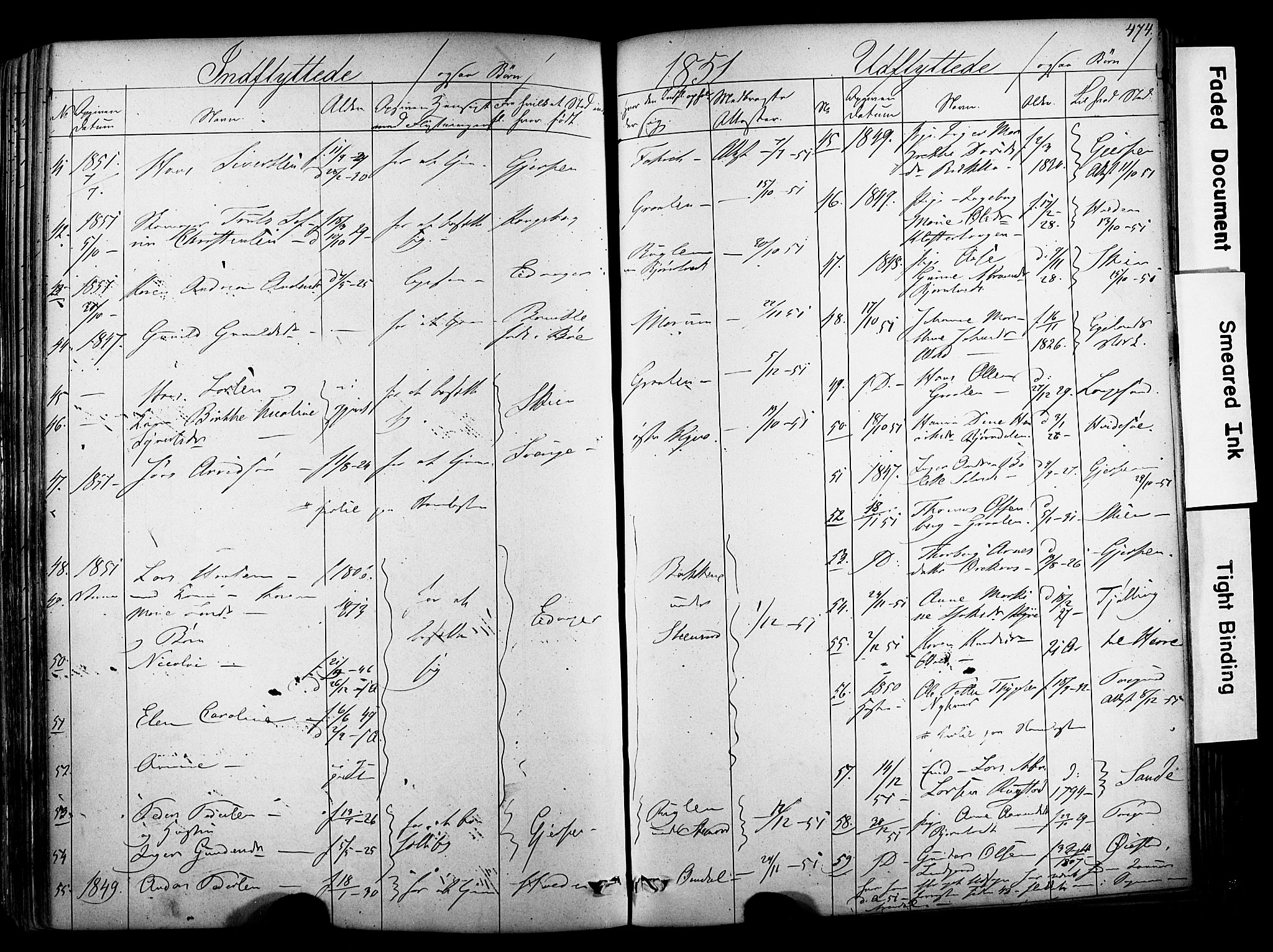 Solum kirkebøker, SAKO/A-306/F/Fa/L0006: Parish register (official) no. I 6, 1844-1855, p. 474