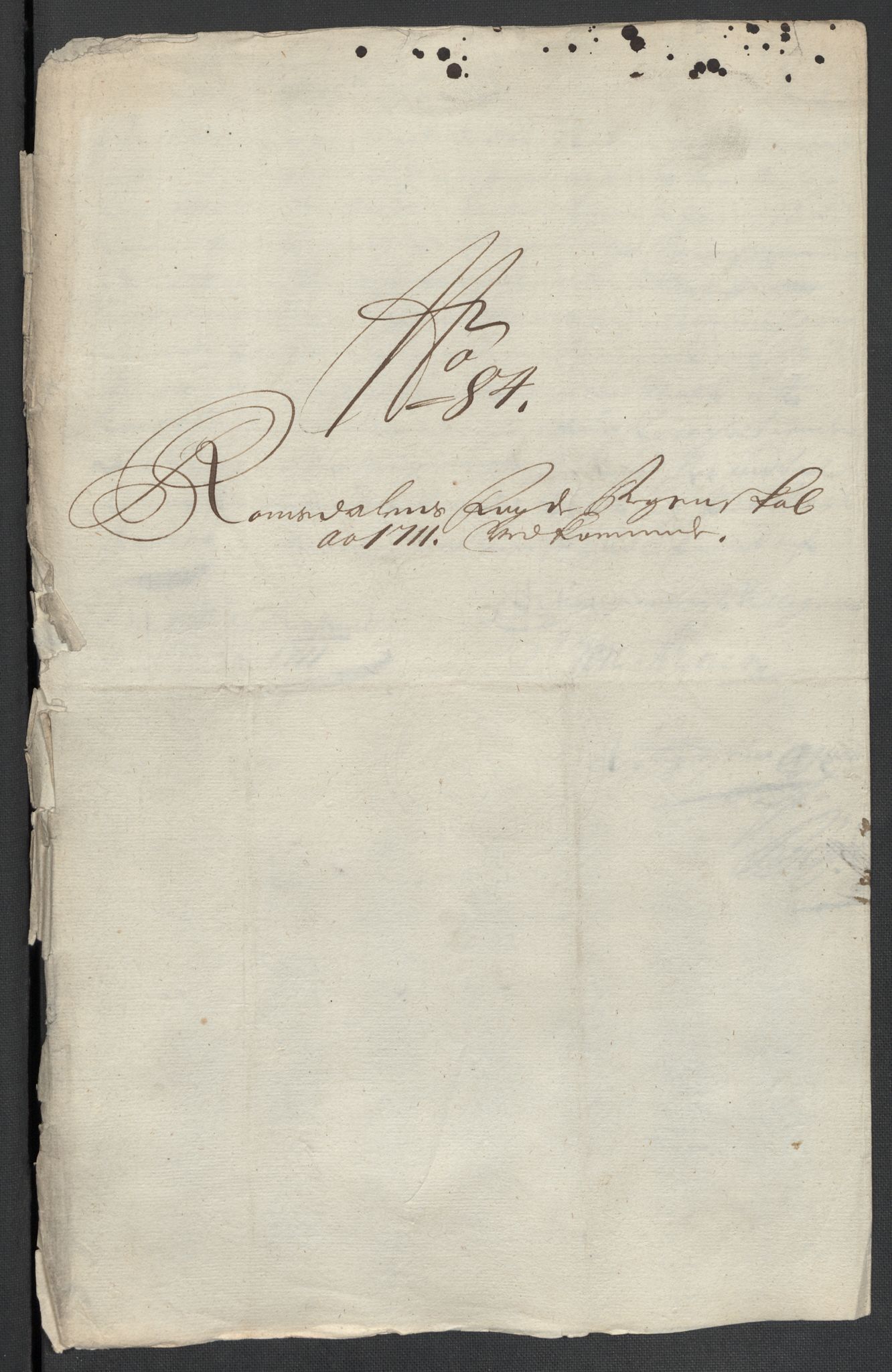 Rentekammeret inntil 1814, Reviderte regnskaper, Fogderegnskap, AV/RA-EA-4092/R55/L3660: Fogderegnskap Romsdal, 1711, p. 405