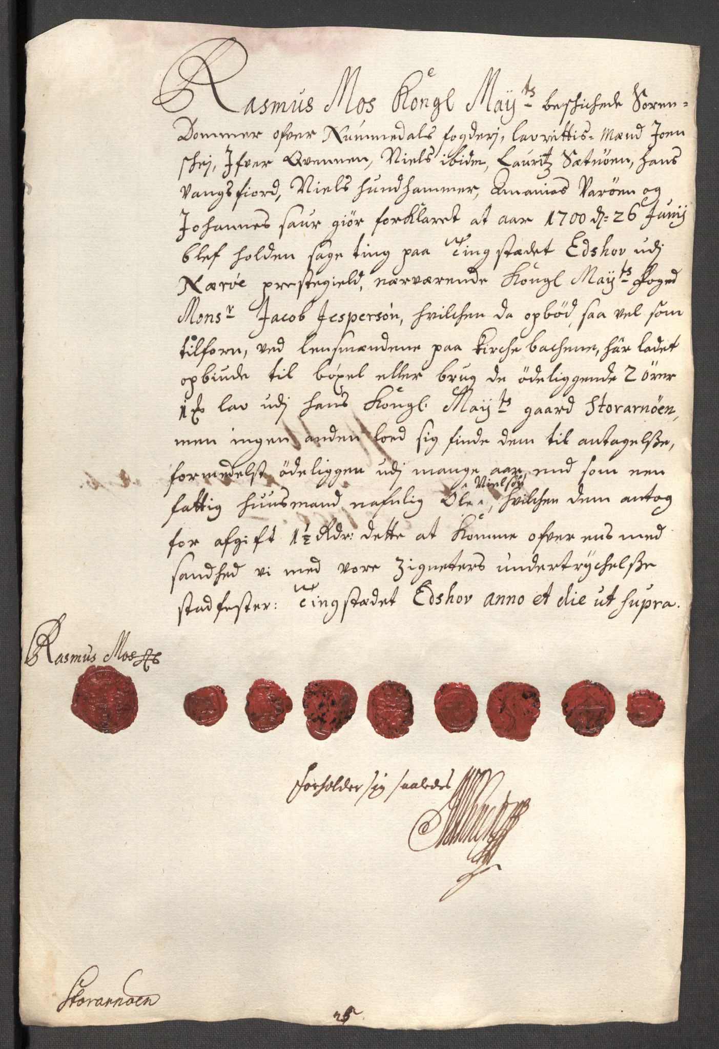 Rentekammeret inntil 1814, Reviderte regnskaper, Fogderegnskap, AV/RA-EA-4092/R64/L4426: Fogderegnskap Namdal, 1699-1700, p. 337