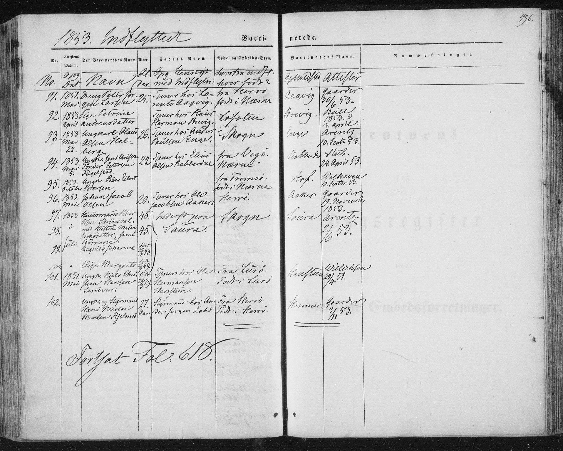 Ministerialprotokoller, klokkerbøker og fødselsregistre - Nordland, AV/SAT-A-1459/838/L0549: Parish register (official) no. 838A07, 1840-1854, p. 496