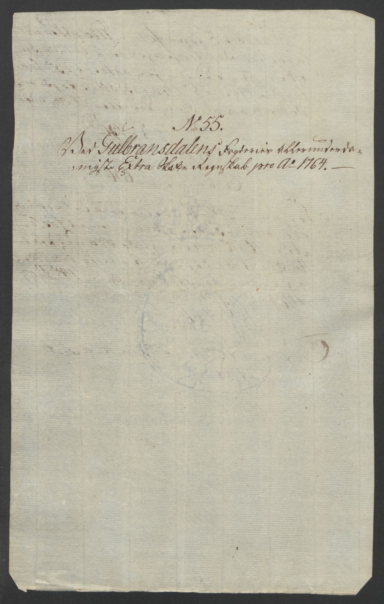 Rentekammeret inntil 1814, Reviderte regnskaper, Fogderegnskap, AV/RA-EA-4092/R17/L1266: Ekstraskatten Gudbrandsdal, 1762-1766, p. 441