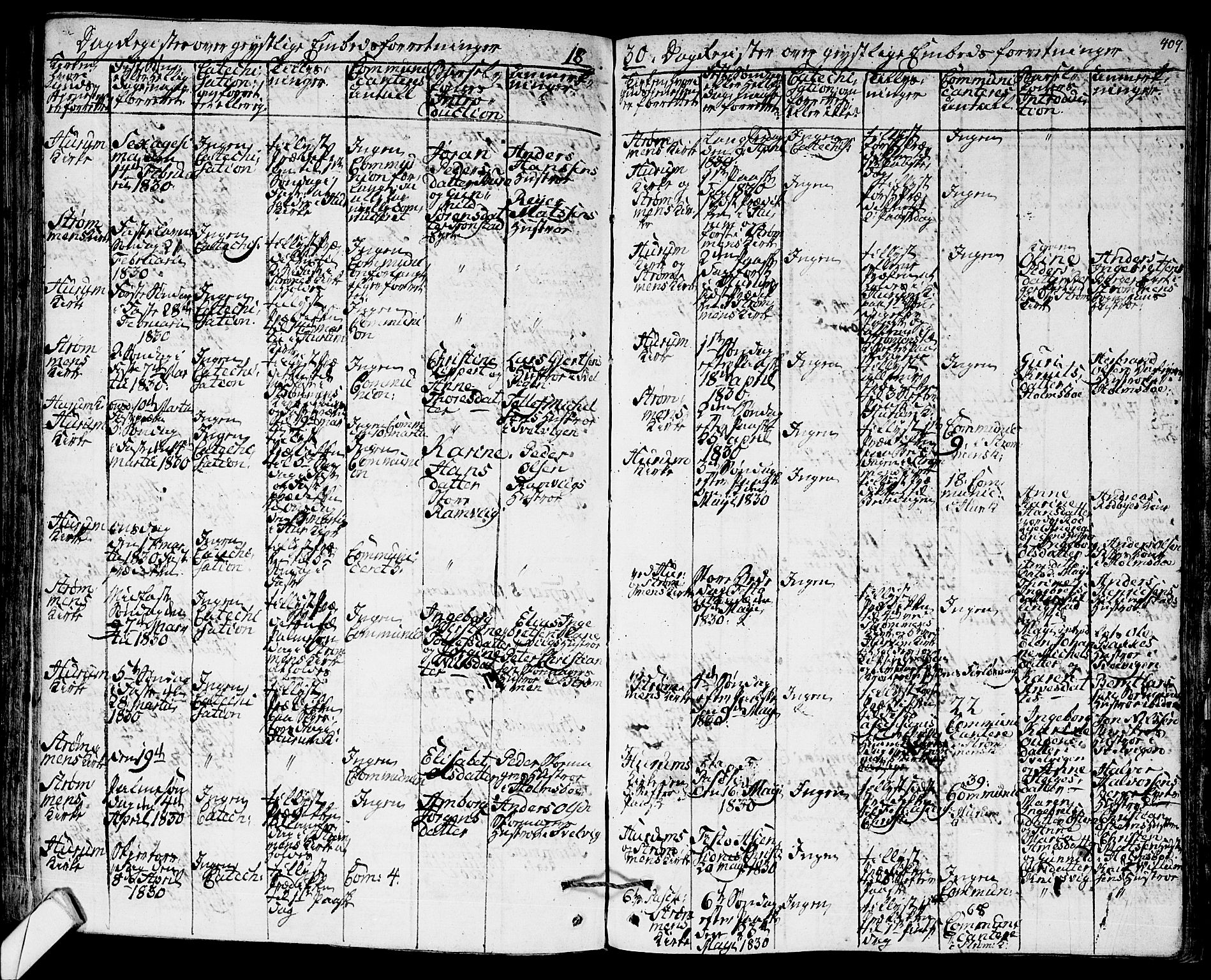 Hurum kirkebøker, AV/SAKO-A-229/F/Fa/L0010: Parish register (official) no. 10, 1827-1846, p. 409