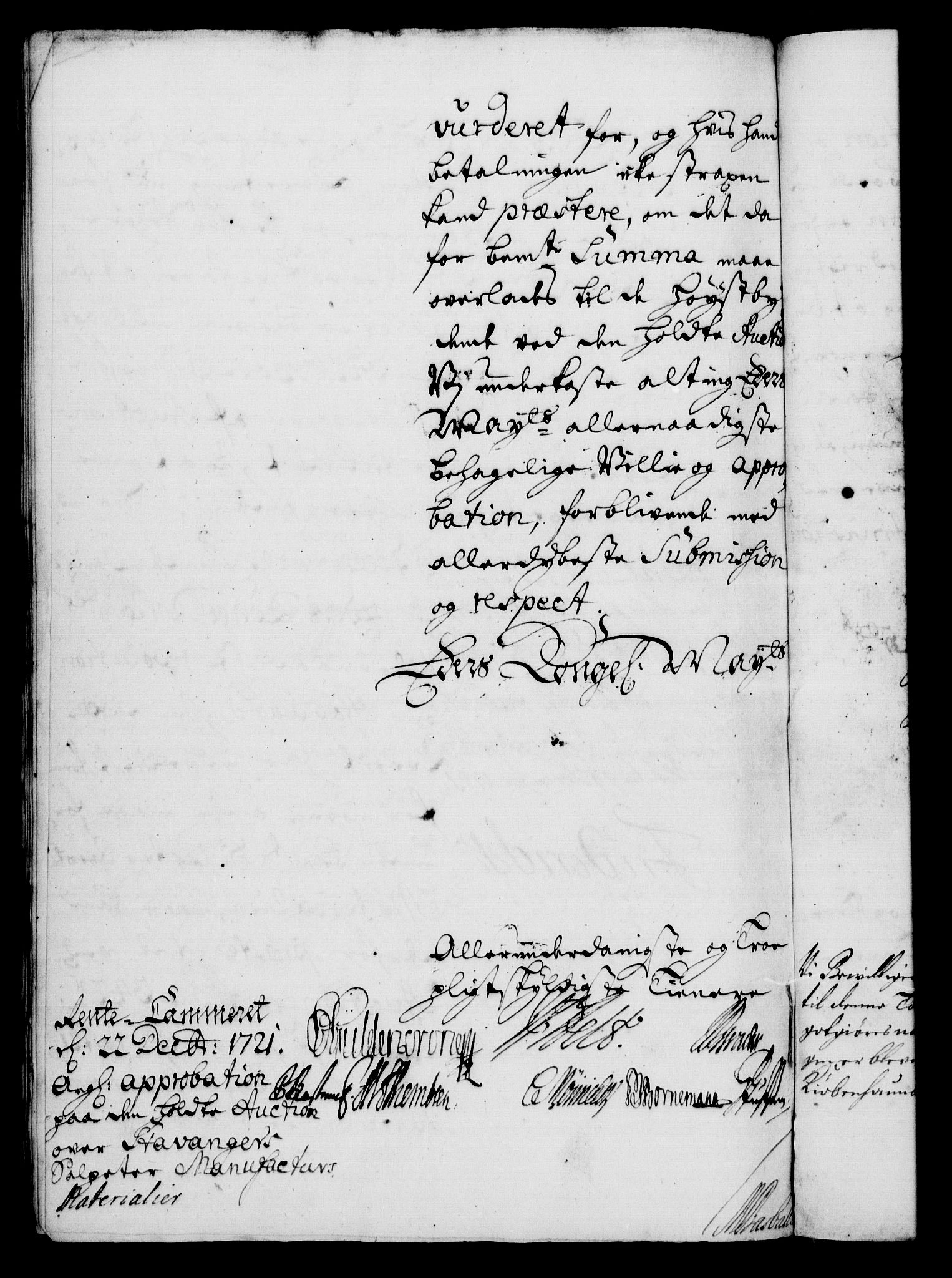 Rentekammeret, Kammerkanselliet, RA/EA-3111/G/Gf/Gfa/L0004: Norsk relasjons- og resolusjonsprotokoll (merket RK 52.4), 1721, p. 1454