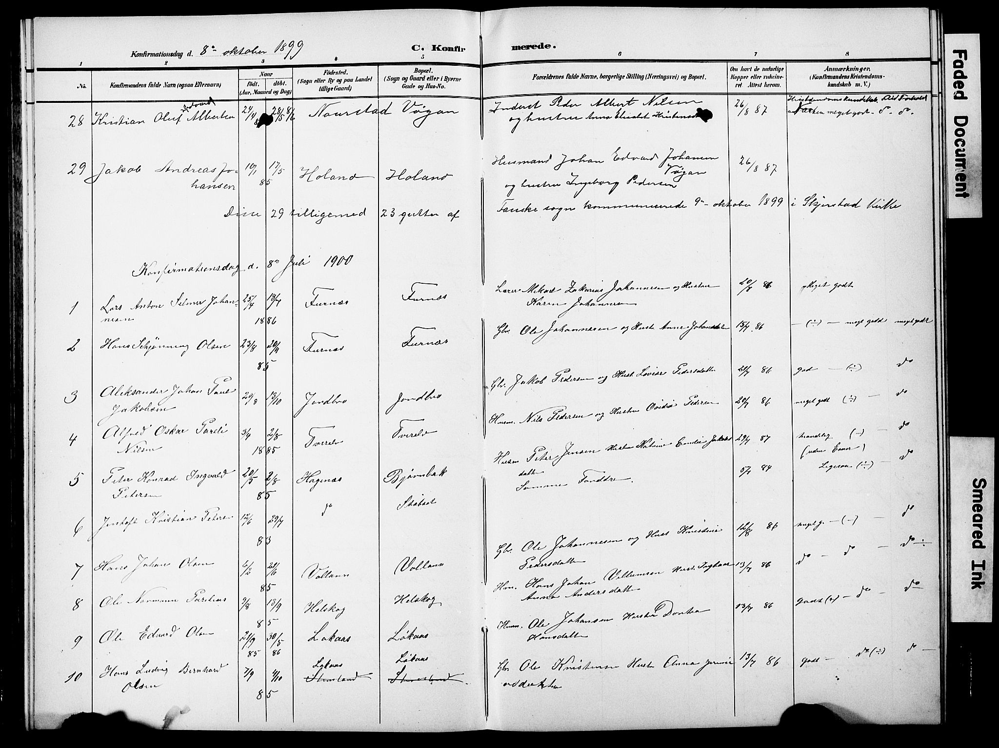 Ministerialprotokoller, klokkerbøker og fødselsregistre - Nordland, AV/SAT-A-1459/852/L0755: Parish register (copy) no. 852C06, 1895-1902