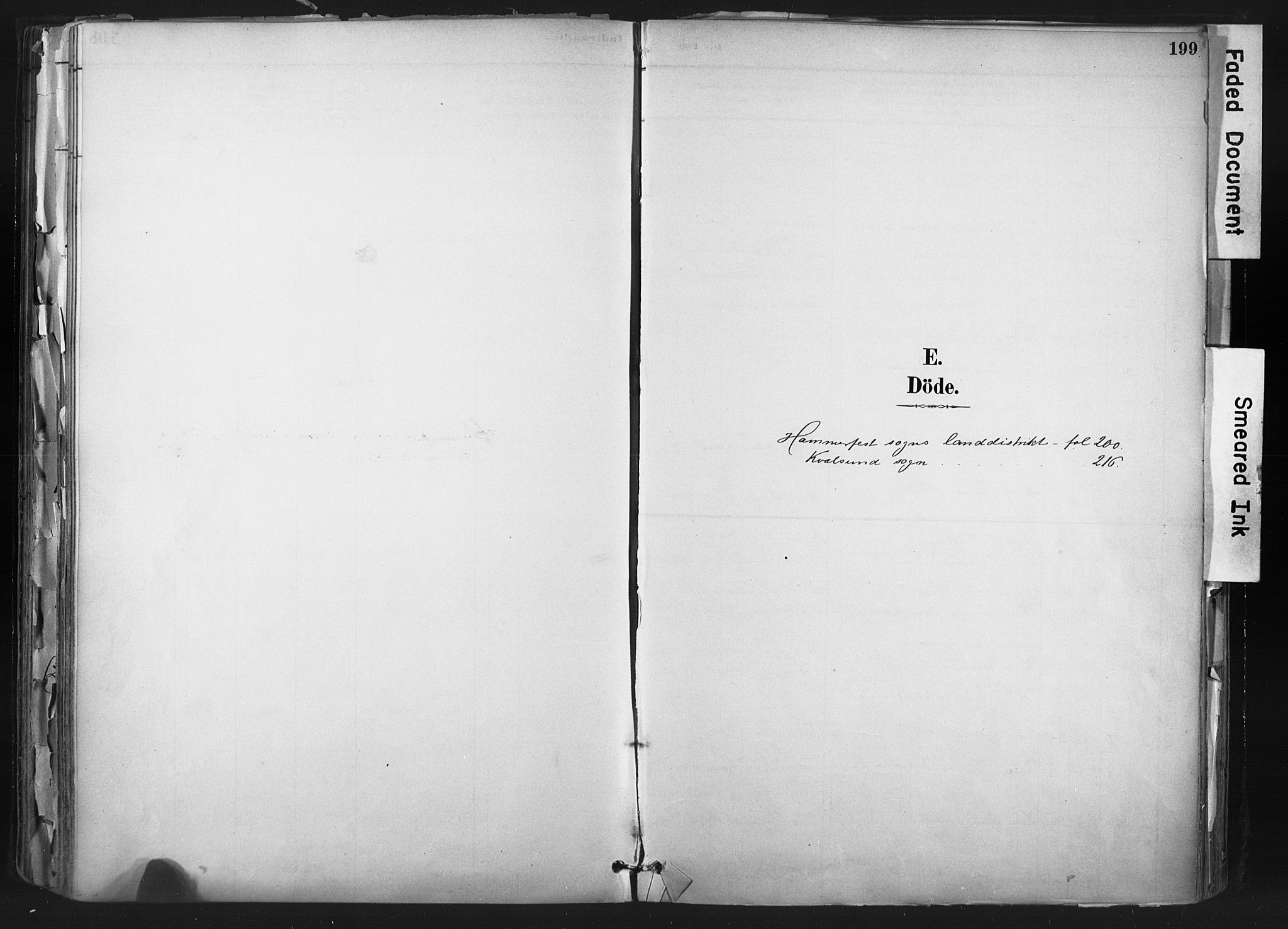 Hammerfest sokneprestkontor, SATØ/S-1347: Parish register (official) no. 11 /1, 1885-1897, p. 199