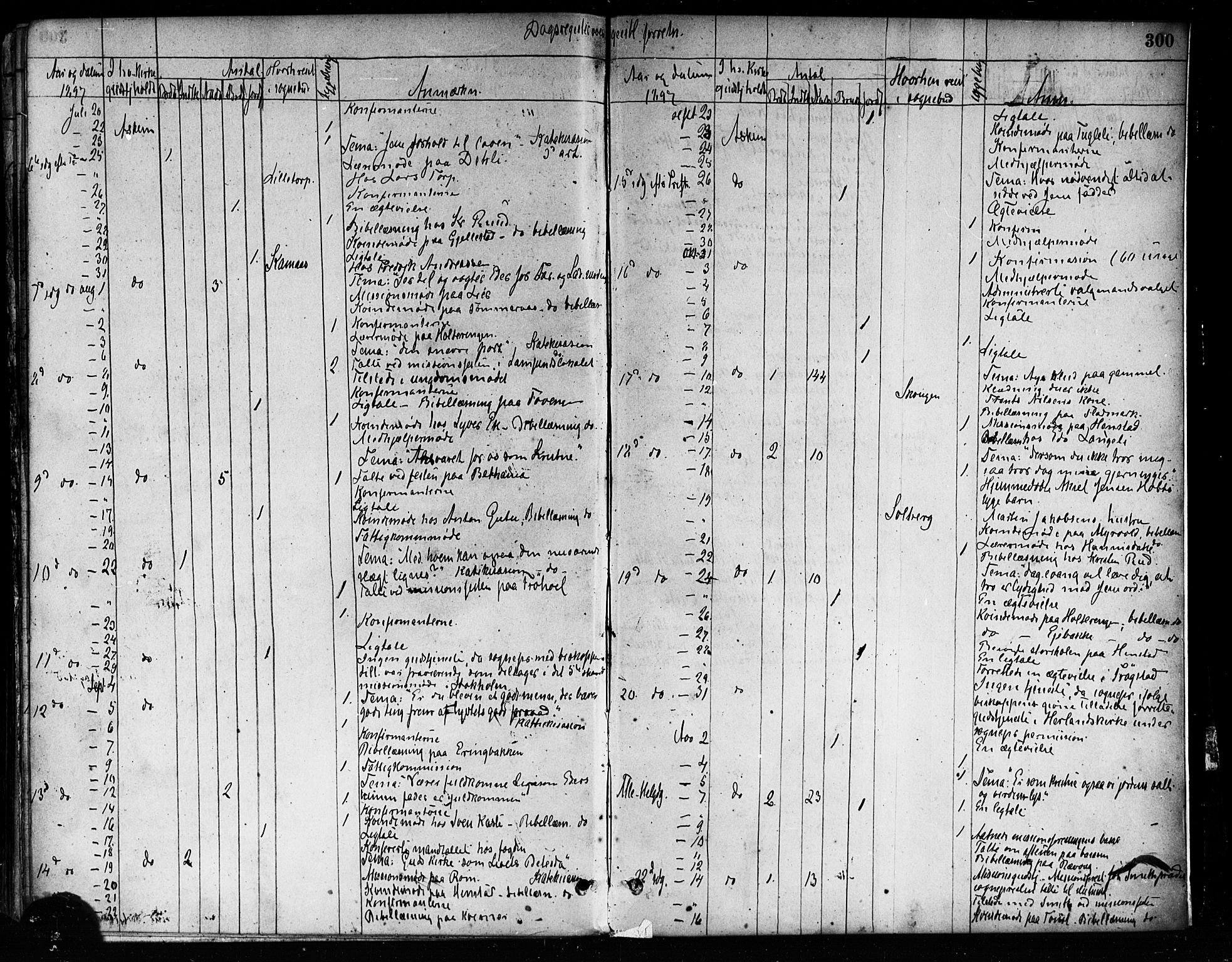 Askim prestekontor Kirkebøker, AV/SAO-A-10900/F/Fa/L0007: Parish register (official) no. 7, 1882-1897, p. 300