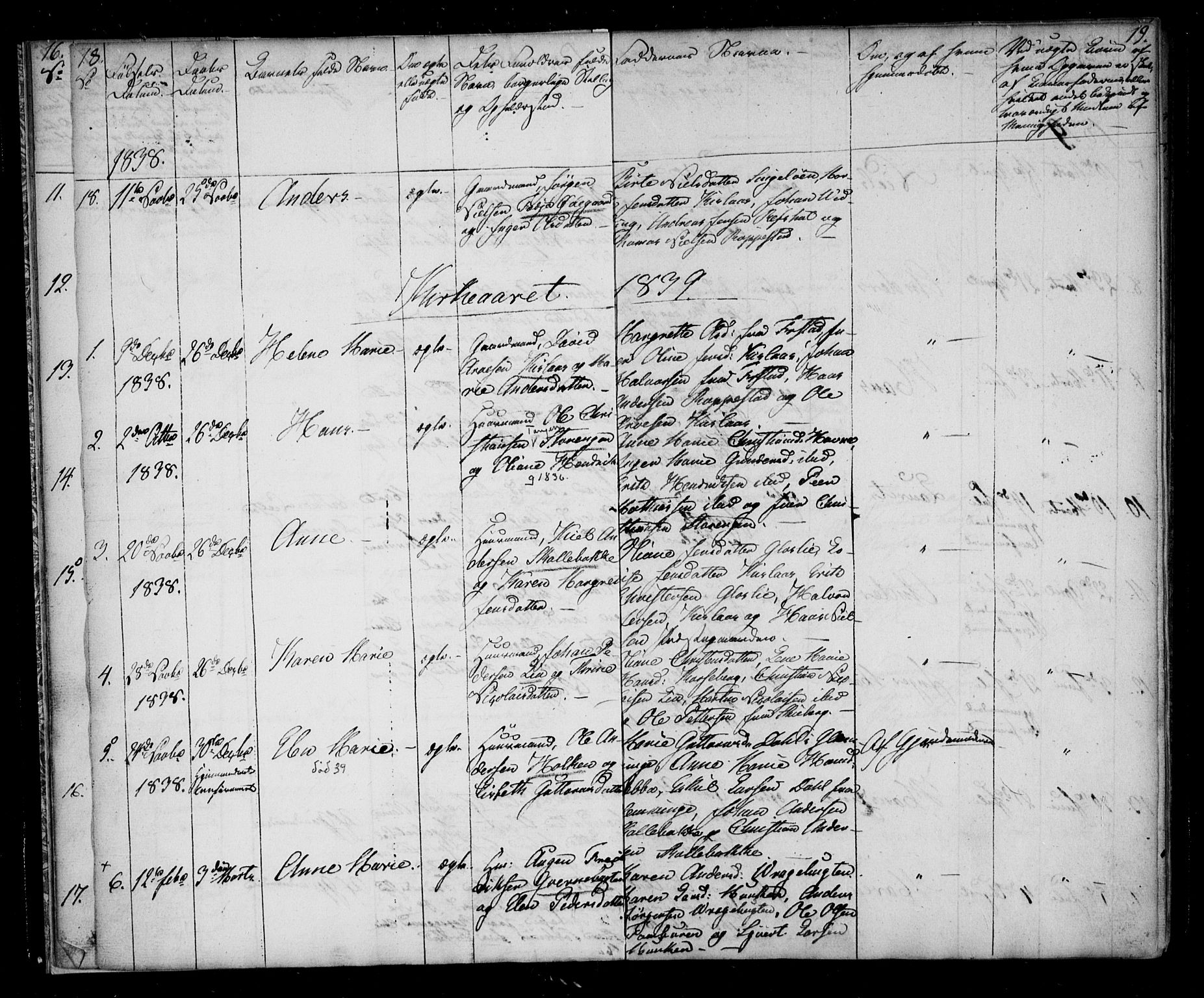 Borge prestekontor Kirkebøker, AV/SAO-A-10903/F/Fb/L0001: Parish register (official) no. II 1, 1836-1852, p. 18-19