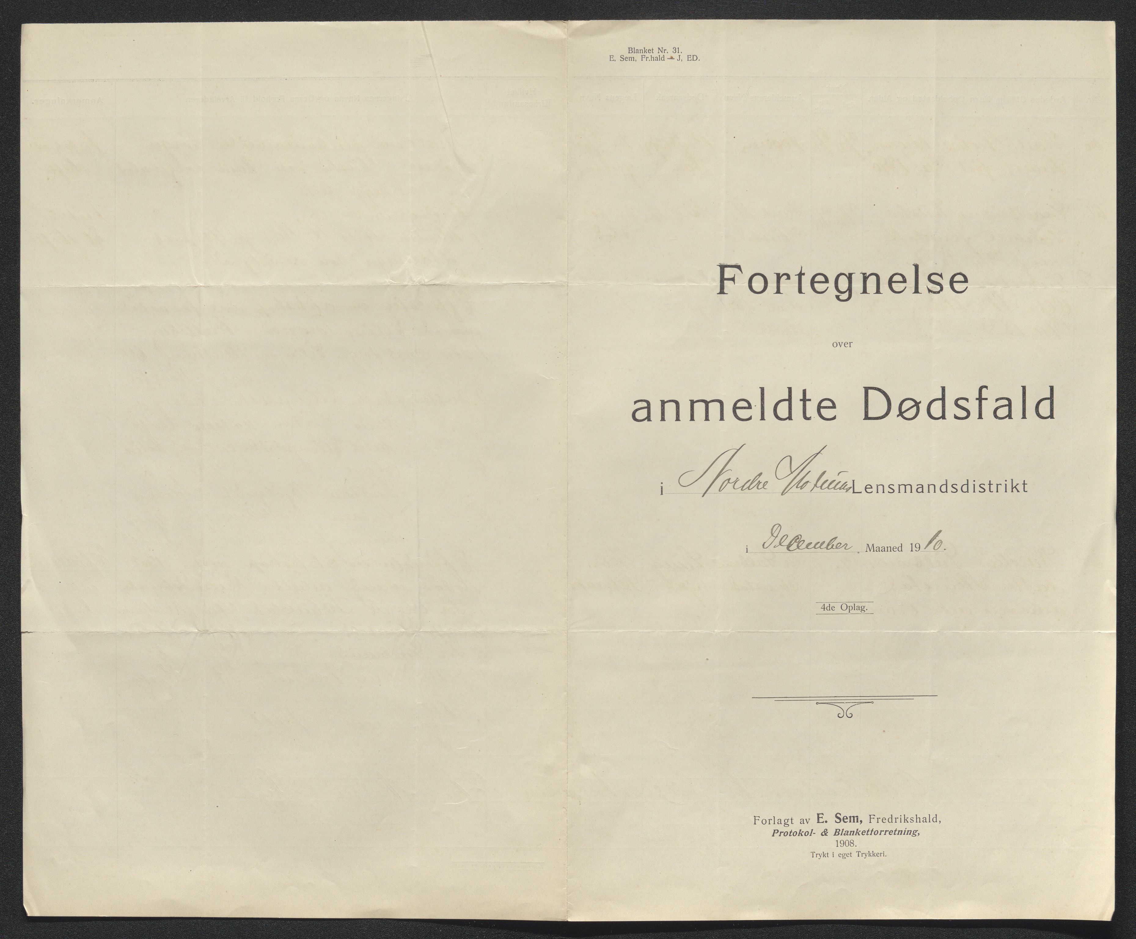 Eiker, Modum og Sigdal sorenskriveri, AV/SAKO-A-123/H/Ha/Hab/L0033: Dødsfallsmeldinger, 1909-1910, p. 523