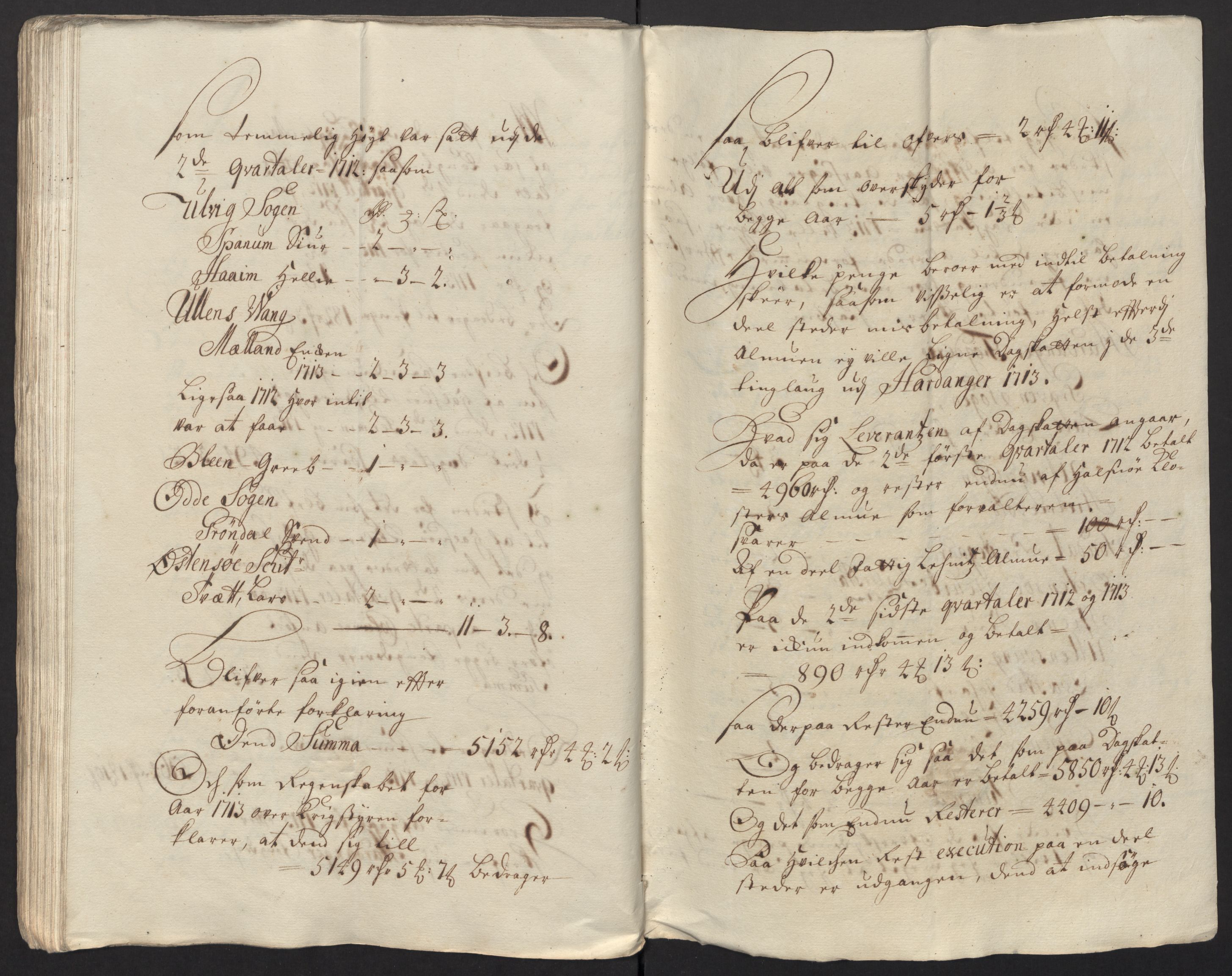 Rentekammeret inntil 1814, Reviderte regnskaper, Fogderegnskap, RA/EA-4092/R48/L2989: Fogderegnskap Sunnhordland og Hardanger, 1713, p. 551