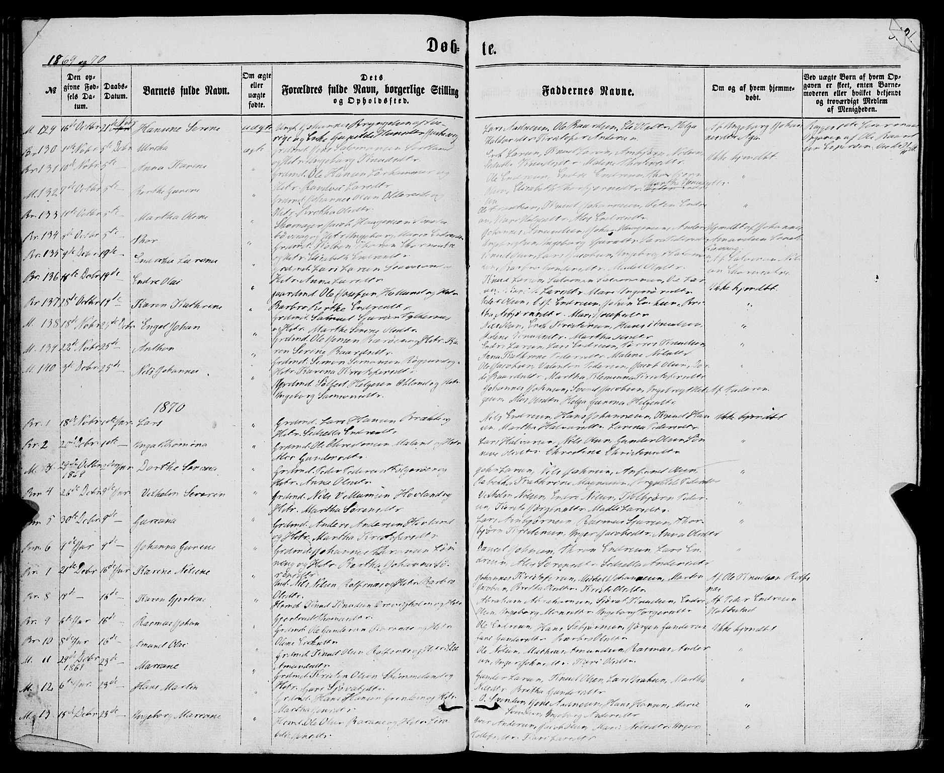 Finnås sokneprestembete, SAB/A-99925/H/Ha/Haa/Haaa/L0008: Parish register (official) no. A 8, 1863-1872, p. 51