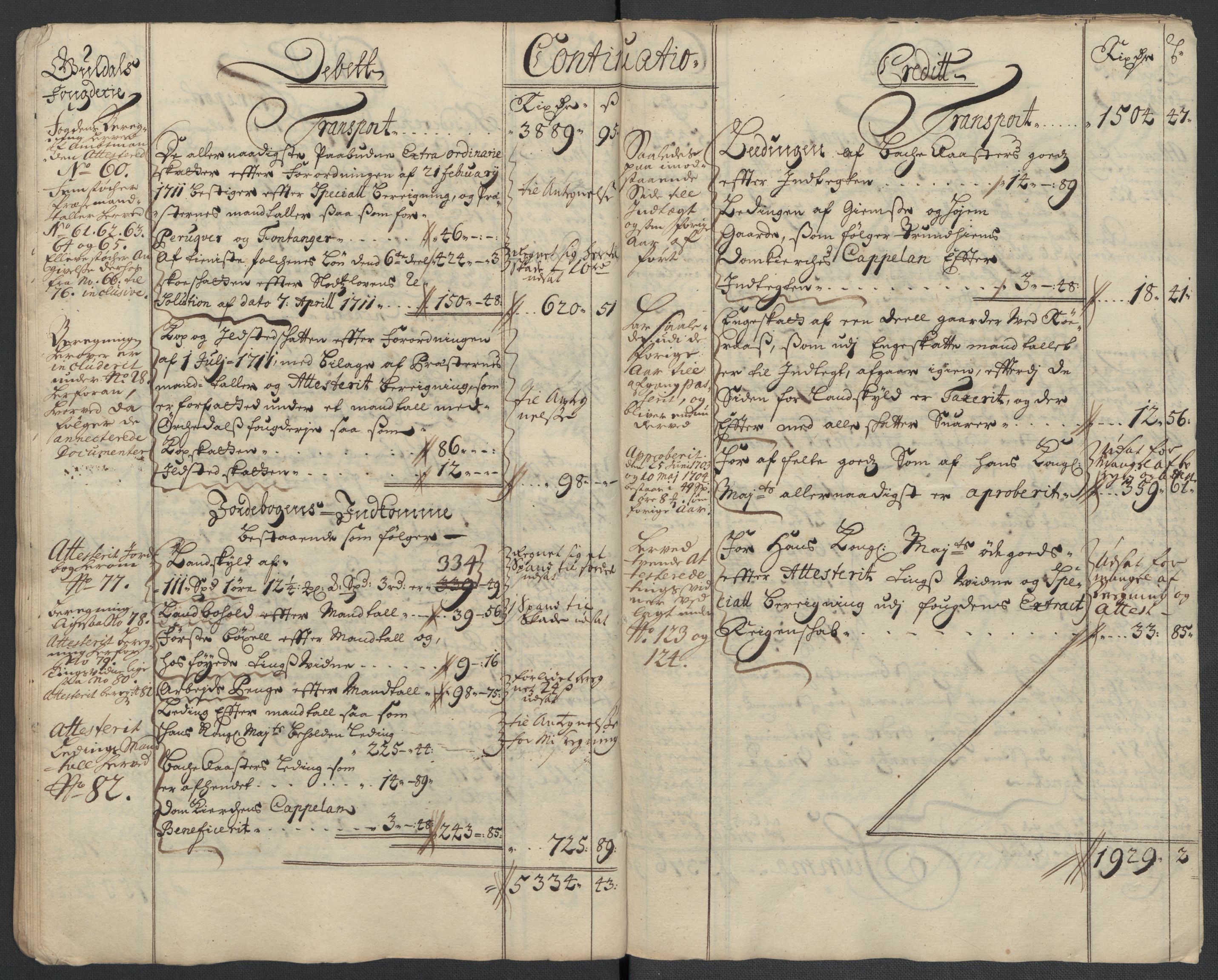 Rentekammeret inntil 1814, Reviderte regnskaper, Fogderegnskap, AV/RA-EA-4092/R60/L3961: Fogderegnskap Orkdal og Gauldal, 1711, p. 33