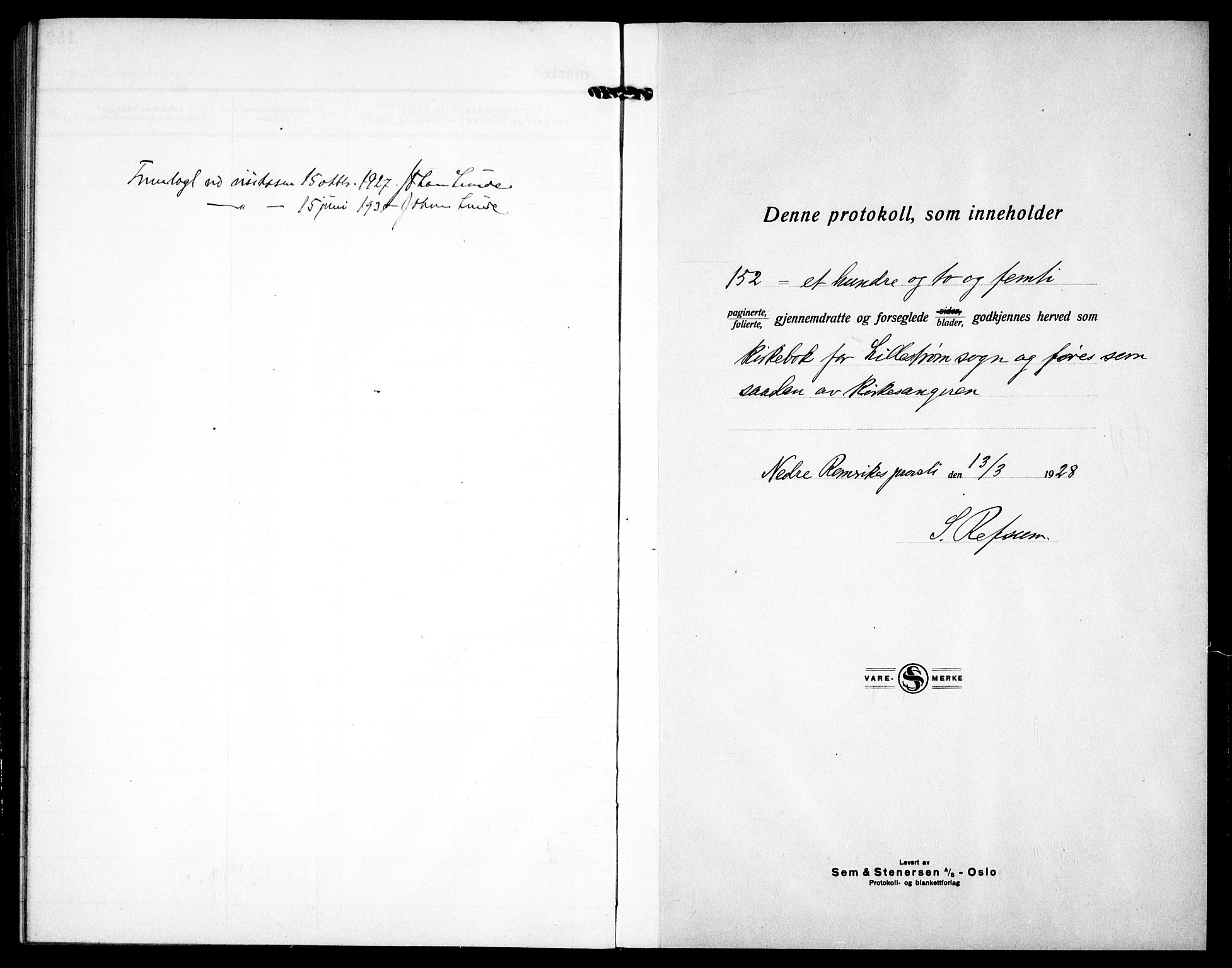 Skedsmo prestekontor Kirkebøker, SAO/A-10033a/G/Gc/L0003: Parish register (copy) no. III 4, 1926-1939