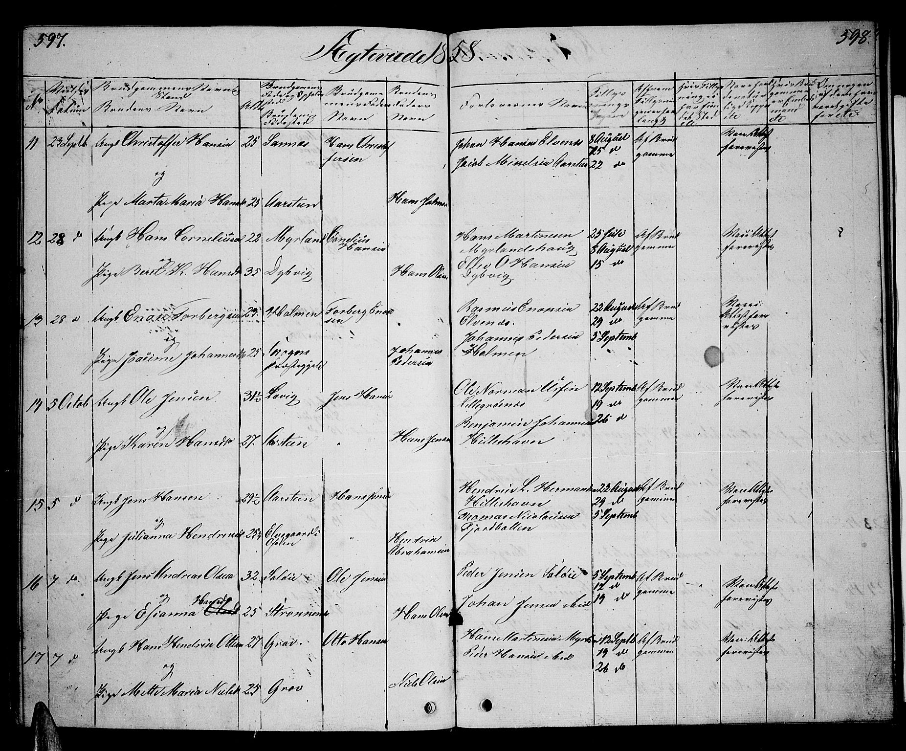 Ibestad sokneprestembete, AV/SATØ-S-0077/H/Ha/Hab/L0004klokker: Parish register (copy) no. 4, 1852-1860, p. 597-598