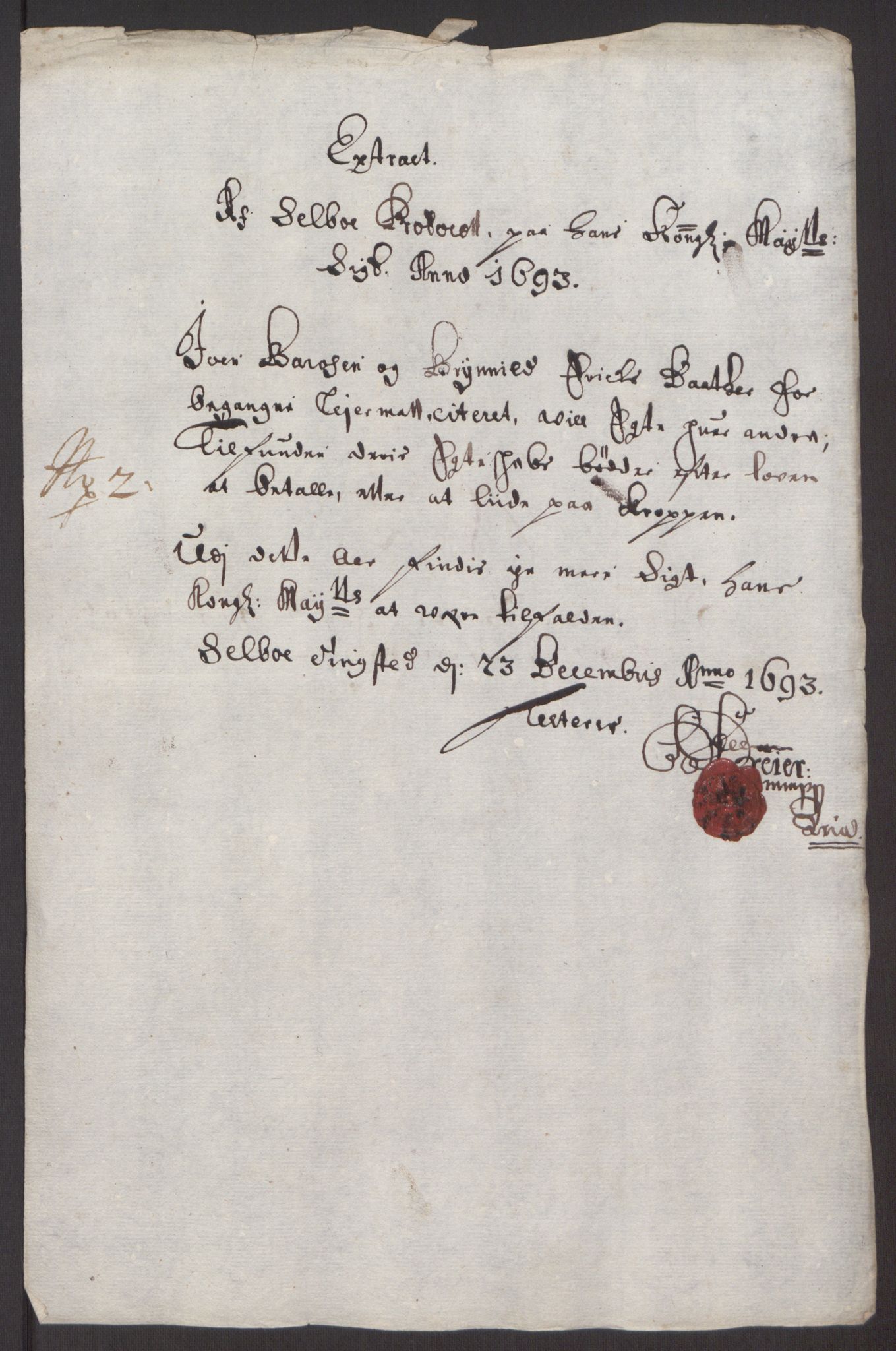 Rentekammeret inntil 1814, Reviderte regnskaper, Fogderegnskap, AV/RA-EA-4092/R61/L4104: Fogderegnskap Strinda og Selbu, 1693-1694, p. 141