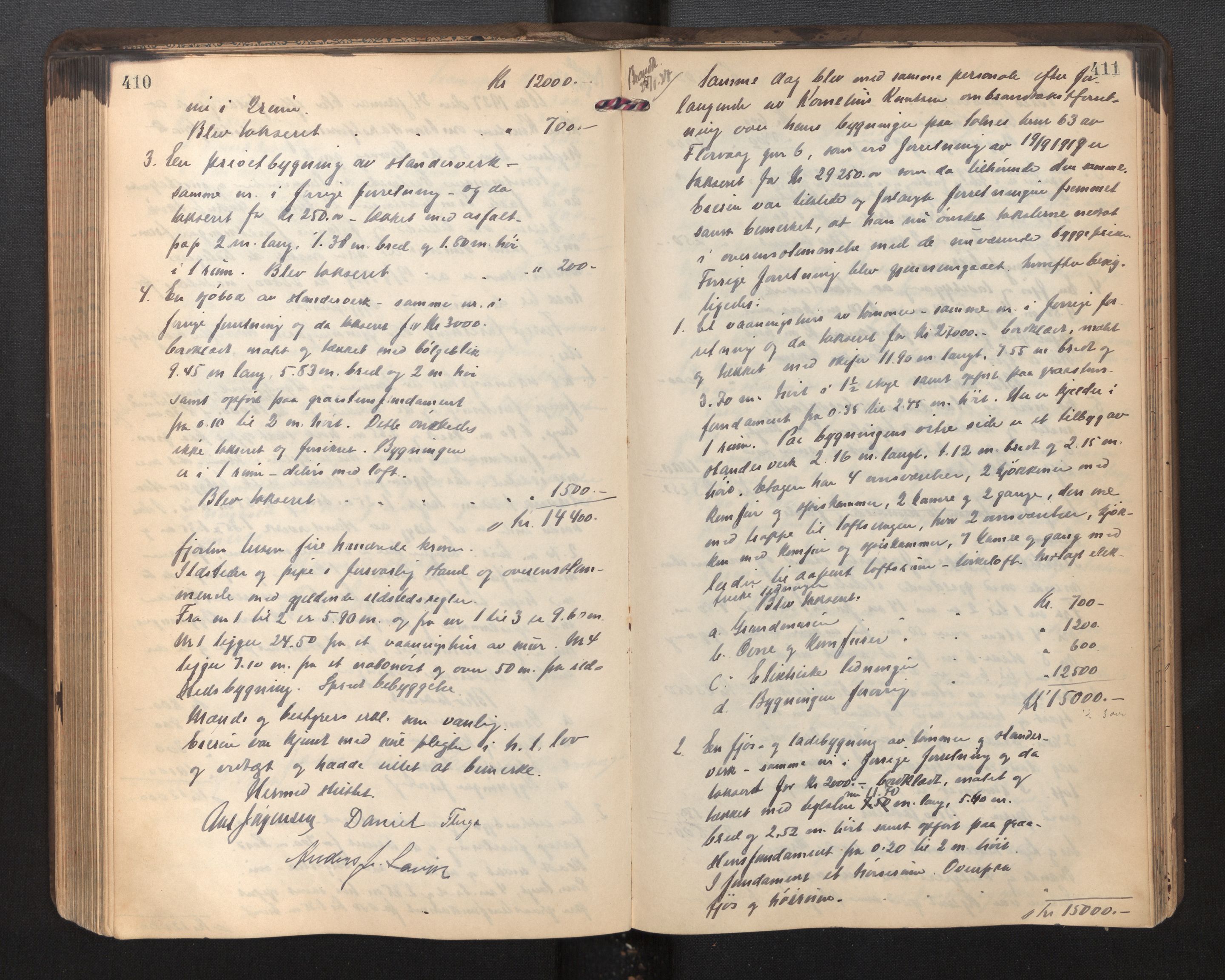 Lensmannen i Askøy, AV/SAB-A-31001/0012/L0002: Branntakstprotokoll, 1919-1929, p. 410-411