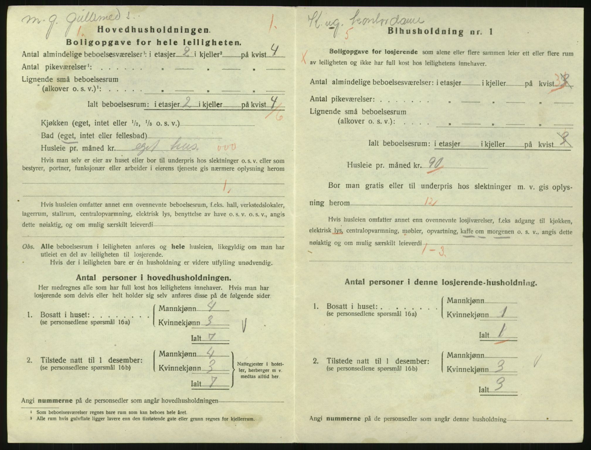 SAK, 1920 census for Arendal, 1920, p. 8481