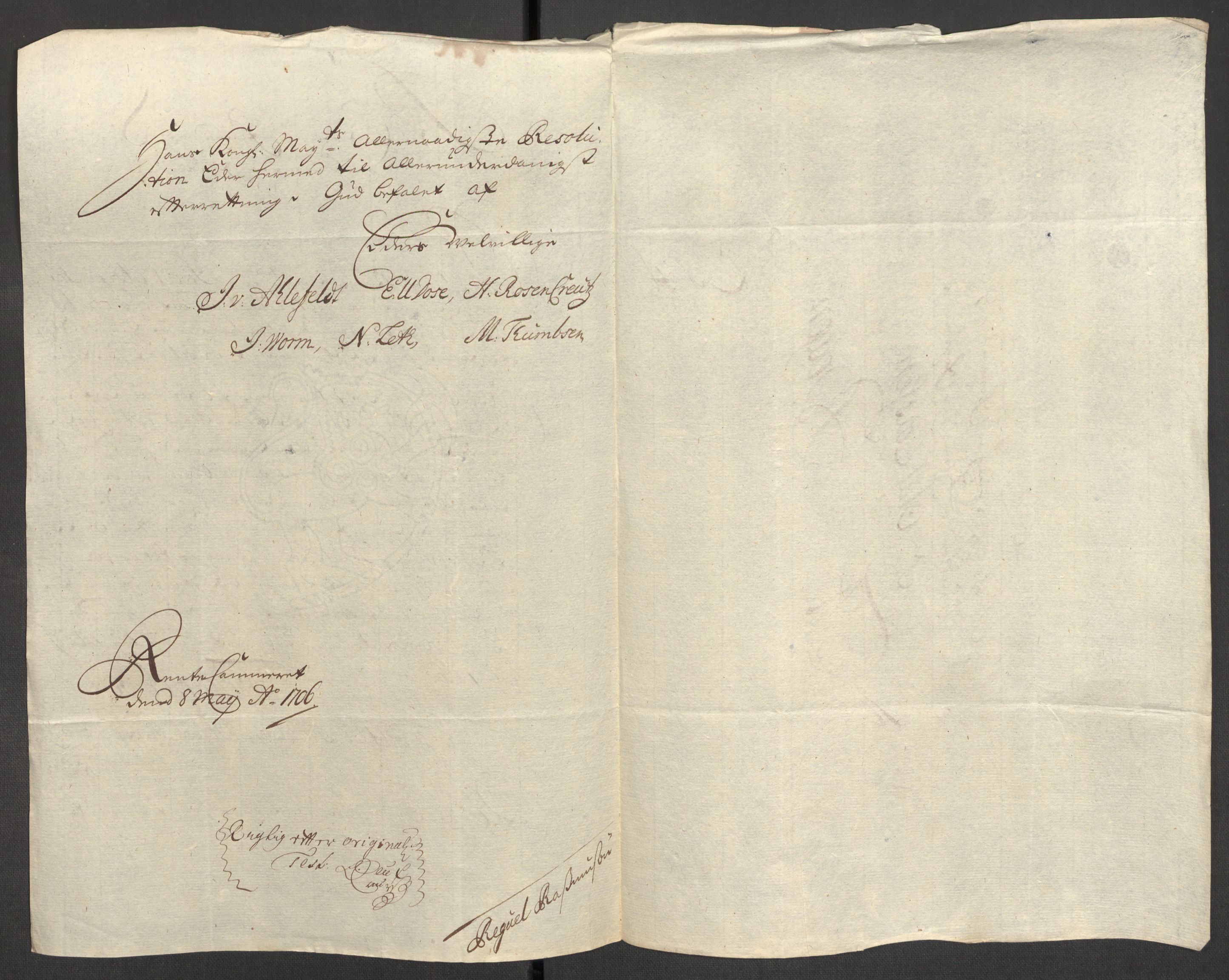 Rentekammeret inntil 1814, Reviderte regnskaper, Fogderegnskap, AV/RA-EA-4092/R48/L2984: Fogderegnskap Sunnhordland og Hardanger, 1706-1707, p. 214