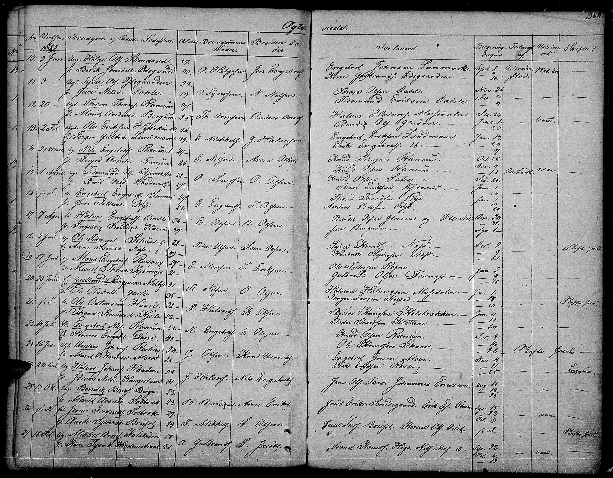 Nord-Aurdal prestekontor, SAH/PREST-132/H/Ha/Haa/L0003: Parish register (official) no. 3, 1828-1841, p. 264
