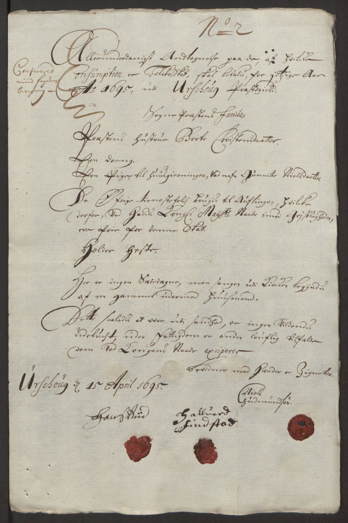 Rentekammeret inntil 1814, Reviderte regnskaper, Fogderegnskap, AV/RA-EA-4092/R11/L0579: Fogderegnskap Nedre Romerike, 1694-1695, p. 414