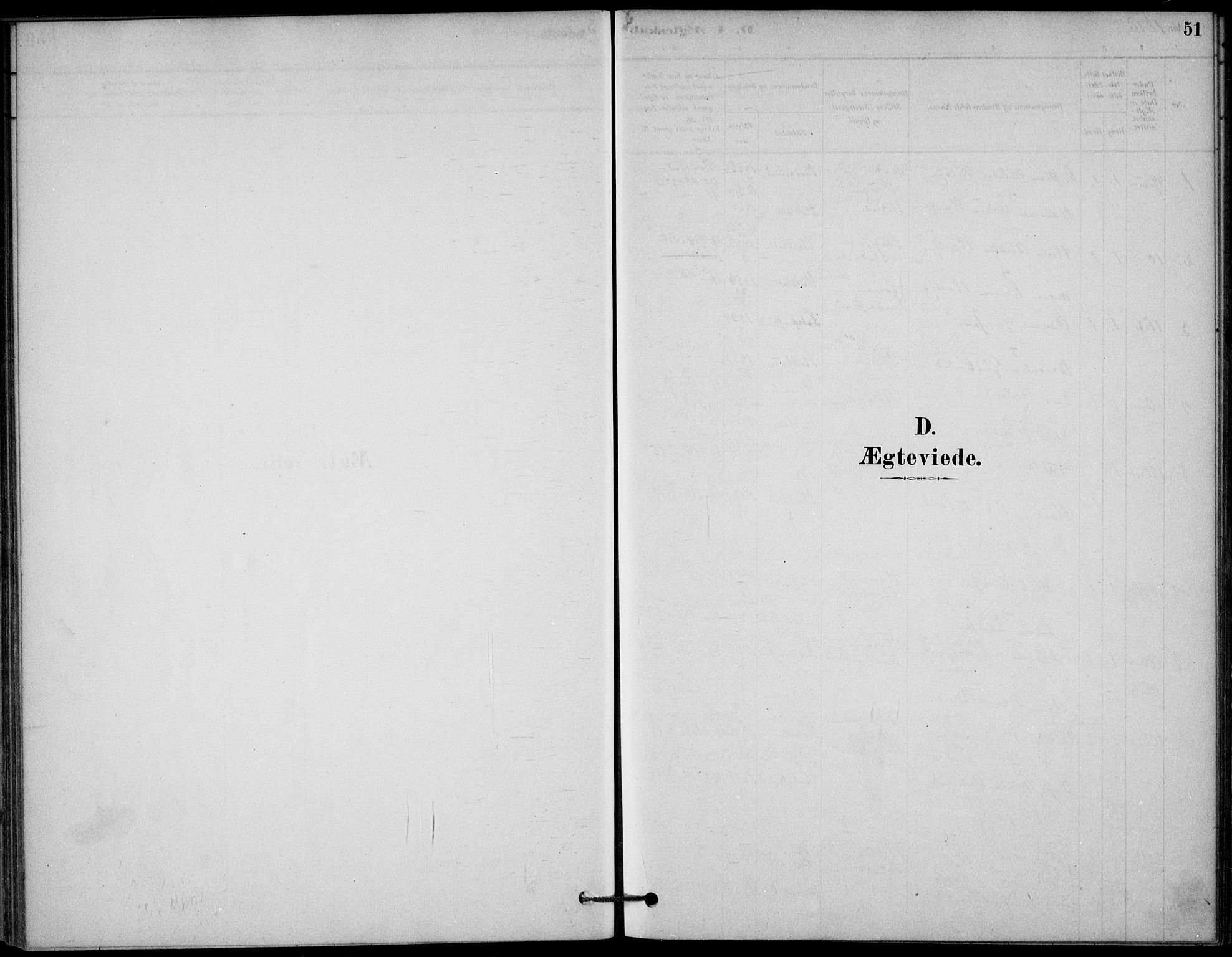 Bamble kirkebøker, SAKO/A-253/G/Gb/L0001: Parish register (copy) no. II 1, 1878-1900, p. 51