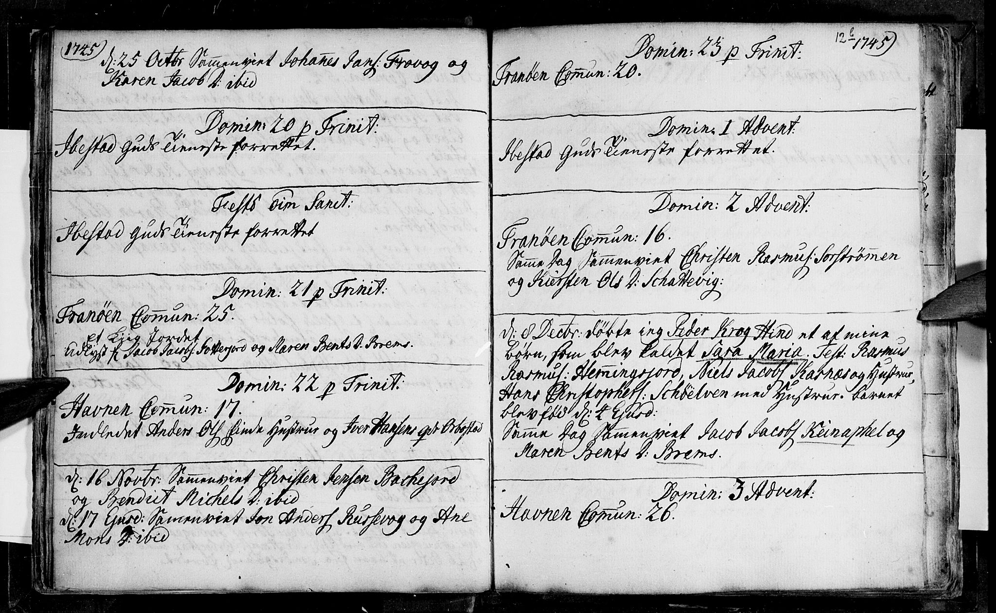 Ibestad sokneprestembete, AV/SATØ-S-0077/H/Ha/Haa/L0001kirke: Parish register (official) no. 1, 1744-1757, p. 12b
