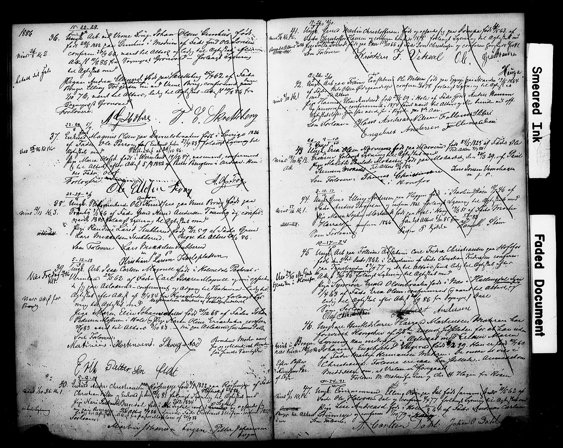 Norderhov kirkebøker, AV/SAKO-A-237/H/Ha/L0001: Banns register no. 1, 1872-1895