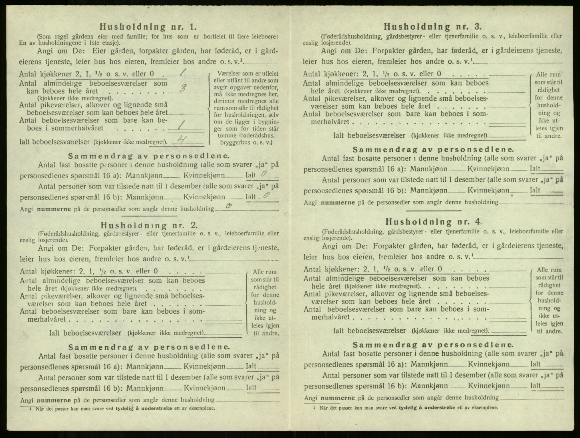 SAKO, 1920 census for Stokke, 1920, p. 1659