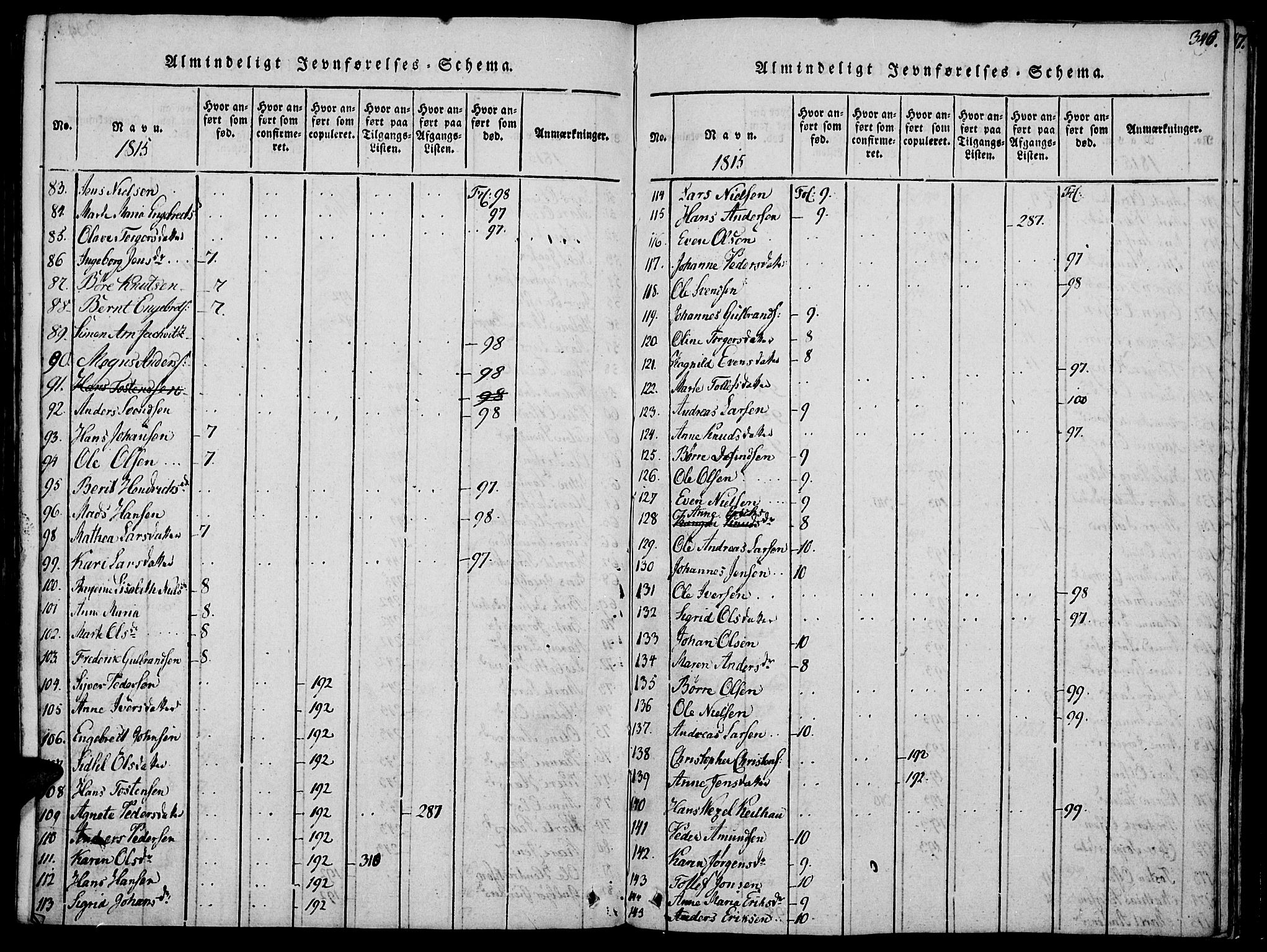 Biri prestekontor, AV/SAH-PREST-096/H/Ha/Haa/L0003: Parish register (official) no. 3, 1814-1828, p. 340