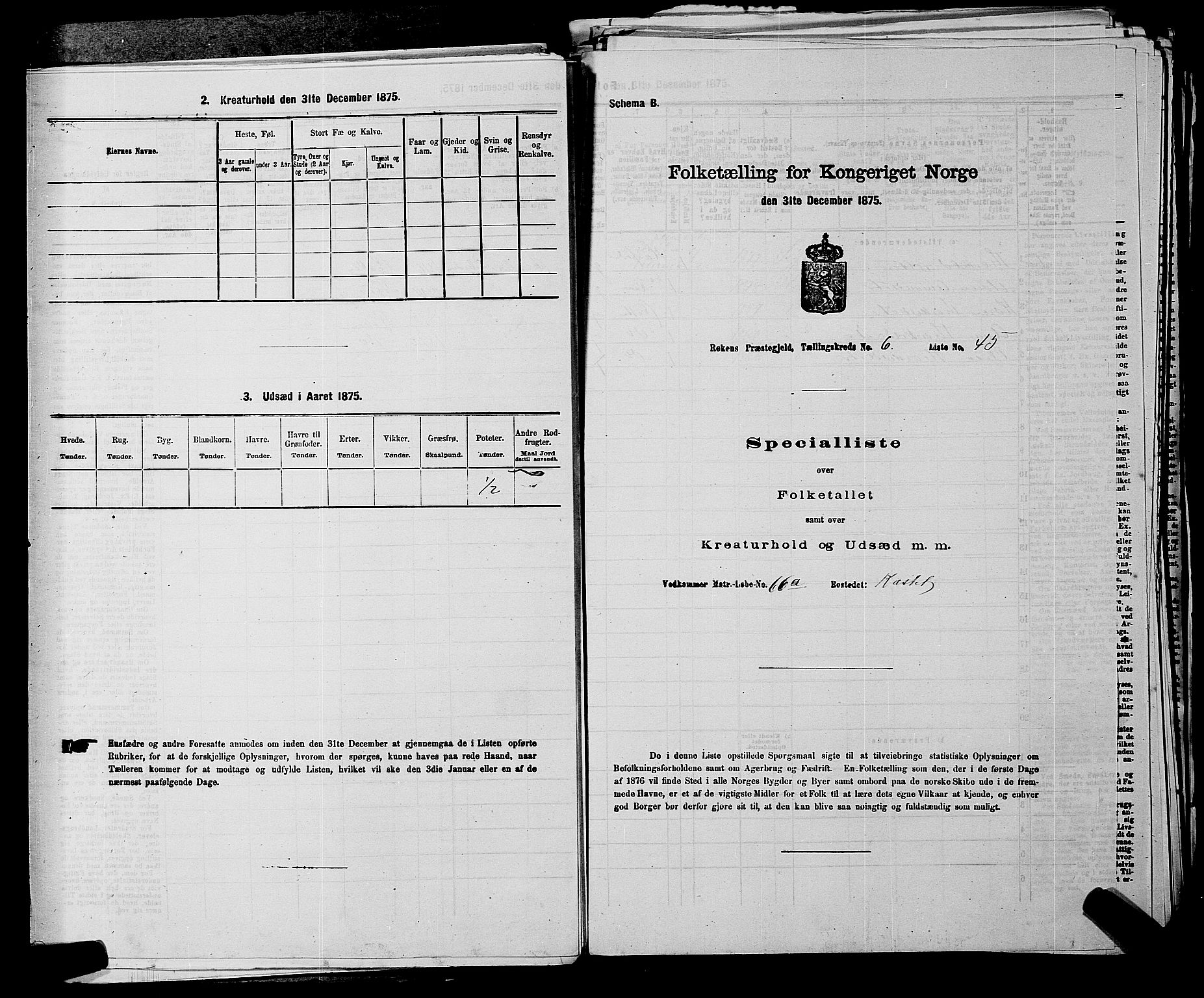 SAKO, 1875 census for 0627P Røyken, 1875, p. 872