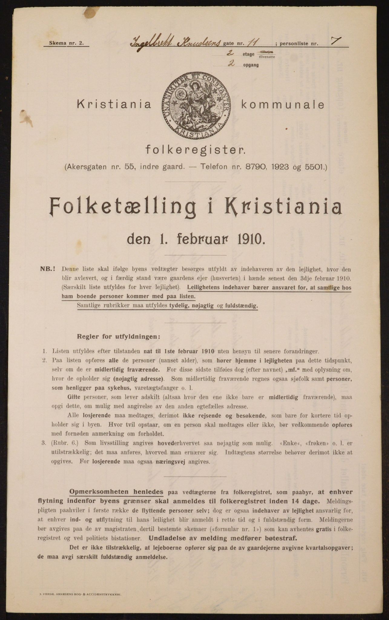 OBA, Municipal Census 1910 for Kristiania, 1910, p. 42931