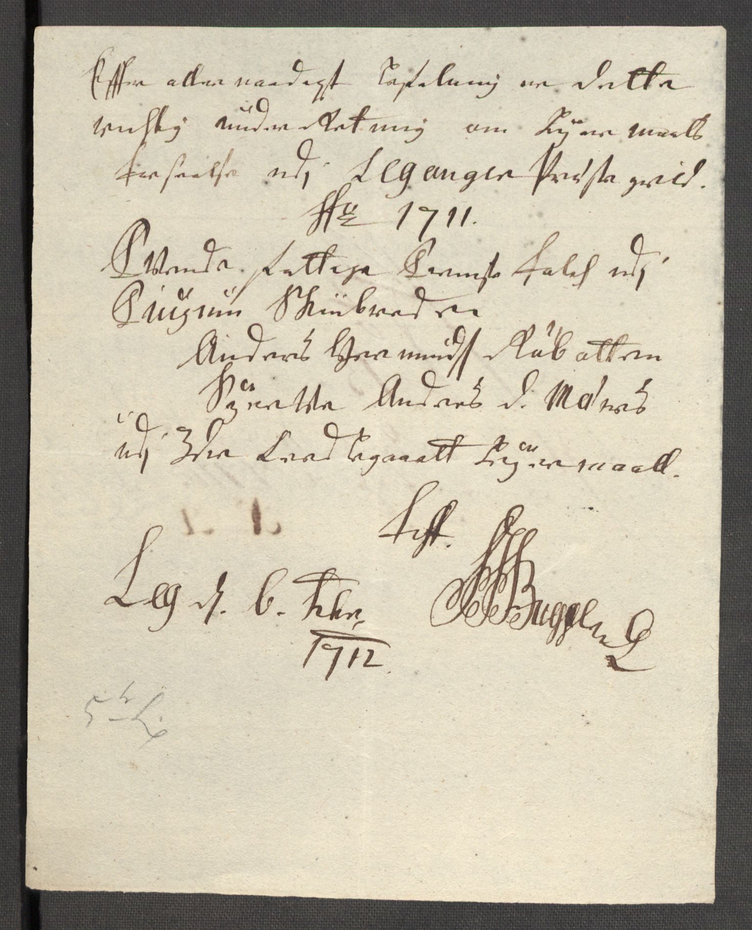 Rentekammeret inntil 1814, Reviderte regnskaper, Fogderegnskap, AV/RA-EA-4092/R52/L3317: Fogderegnskap Sogn, 1711, p. 162