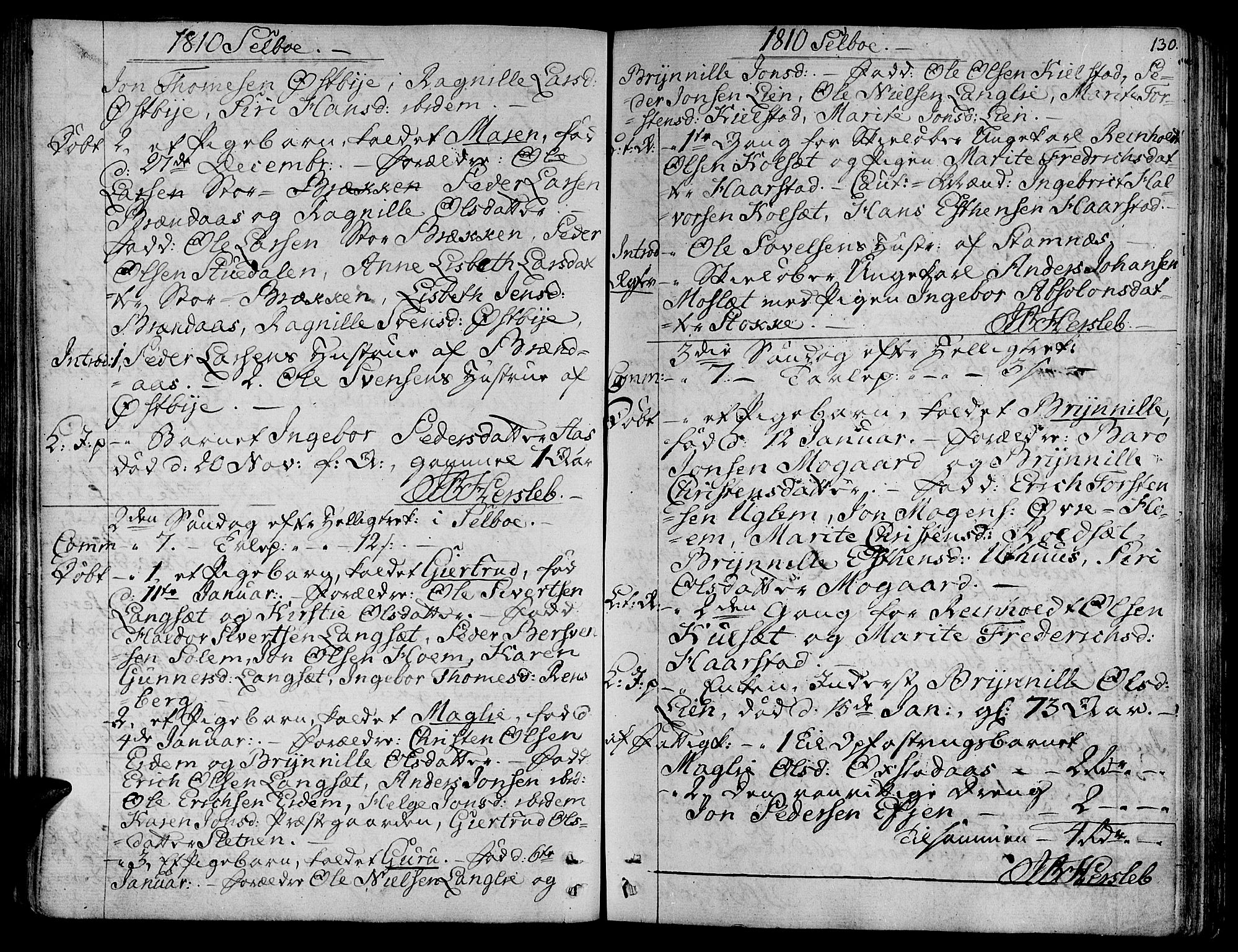 Ministerialprotokoller, klokkerbøker og fødselsregistre - Sør-Trøndelag, SAT/A-1456/695/L1140: Parish register (official) no. 695A03, 1801-1815, p. 130
