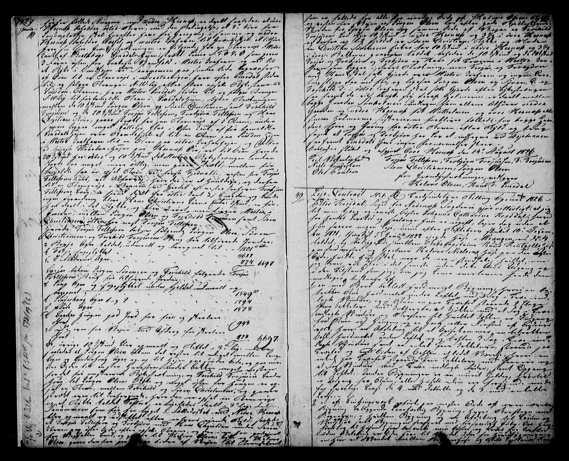 Vestre Nedenes/Sand sorenskriveri, AV/SAK-1221-0010/G/Gb/Gba/L0001: Mortgage book no. AA, 1827-1830, p. 2