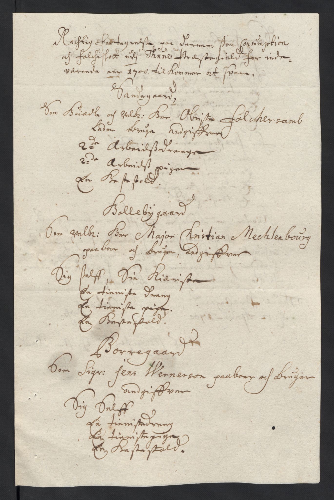 Rentekammeret inntil 1814, Reviderte regnskaper, Fogderegnskap, AV/RA-EA-4092/R04/L0129: Fogderegnskap Moss, Onsøy, Tune, Veme og Åbygge, 1700, p. 369