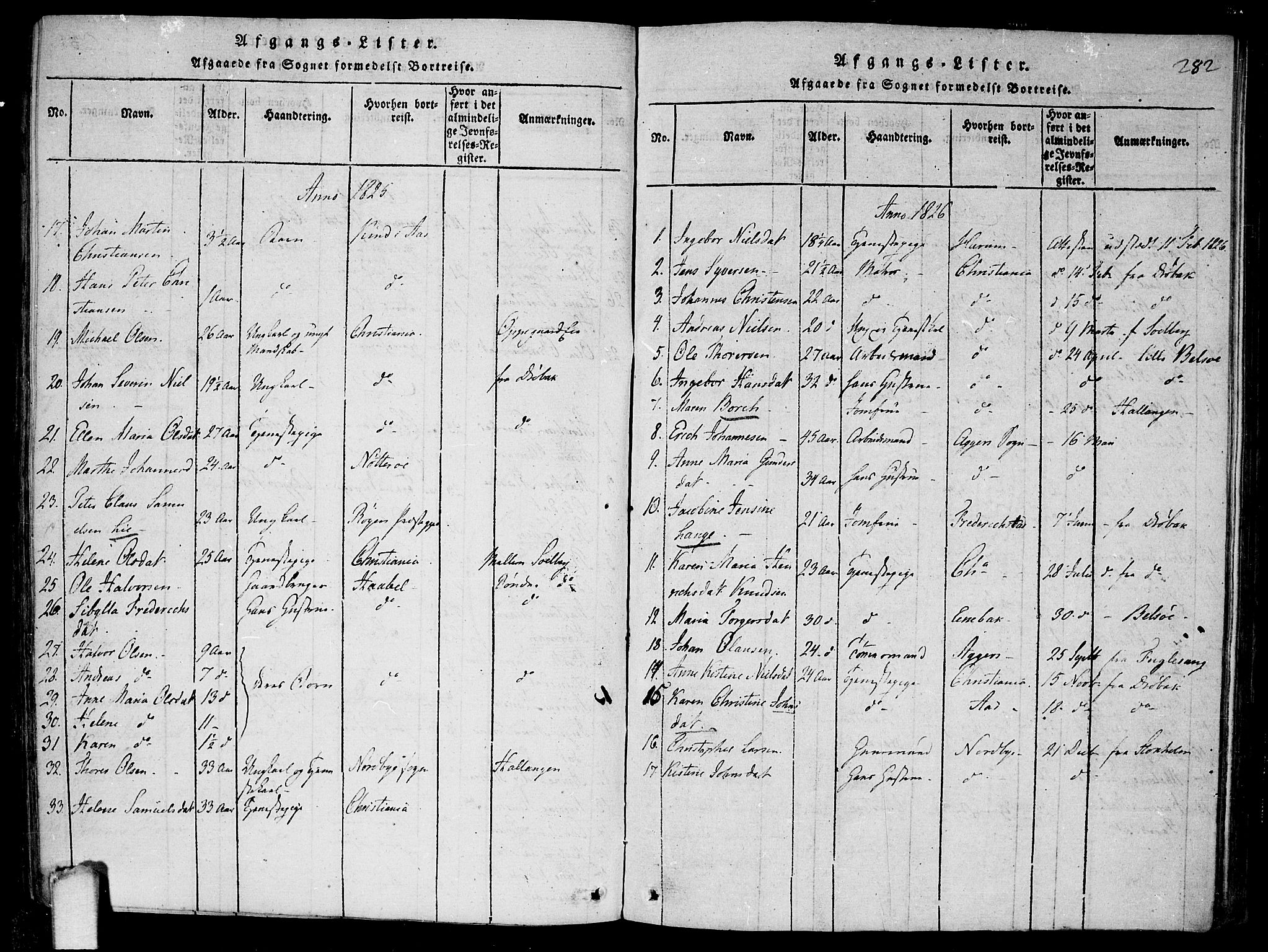 Drøbak prestekontor Kirkebøker, AV/SAO-A-10142a/F/Fa/L0001: Parish register (official) no. I 1, 1816-1842, p. 282