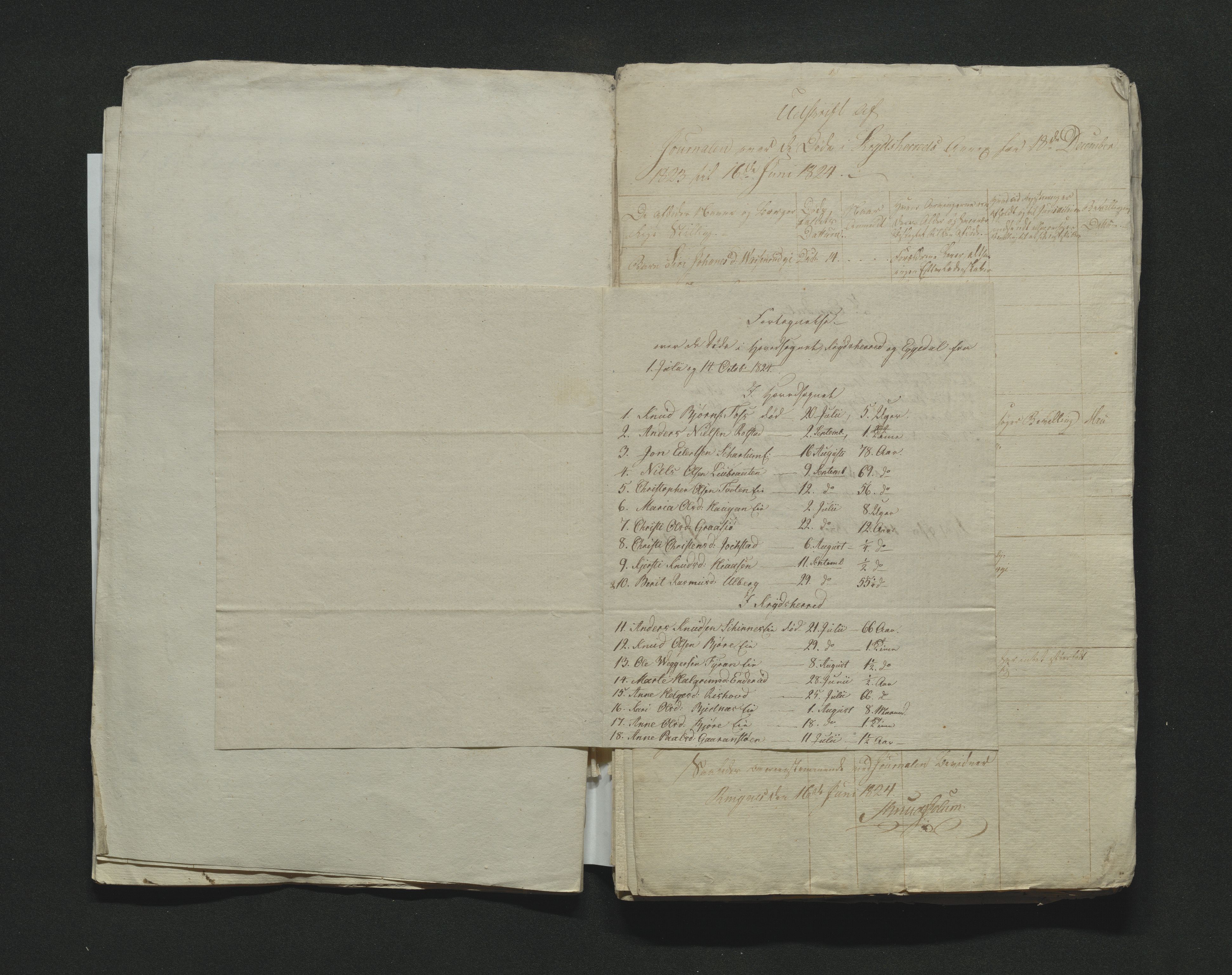 Eiker, Modum og Sigdal sorenskriveri, AV/SAKO-A-123/H/Ha/Hab/L0002: Dødsfallsmeldinger, 1823-1829, p. 21